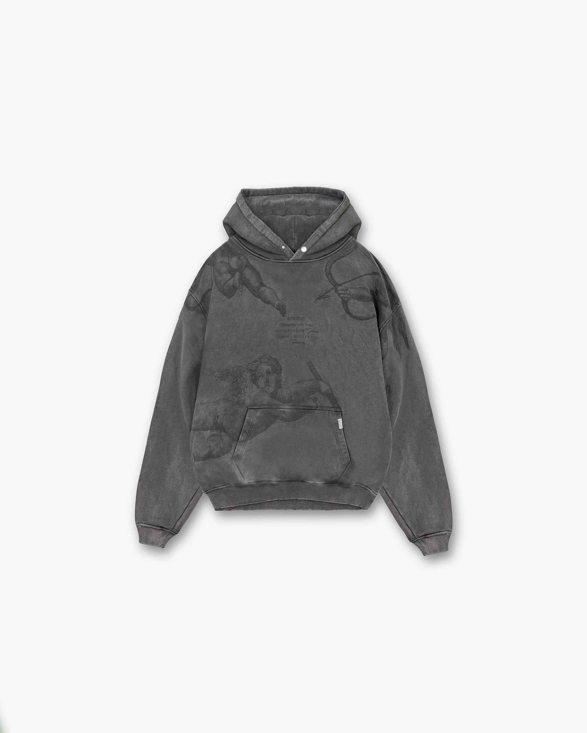 Cherub All Over Hoodie - Vintage Grey