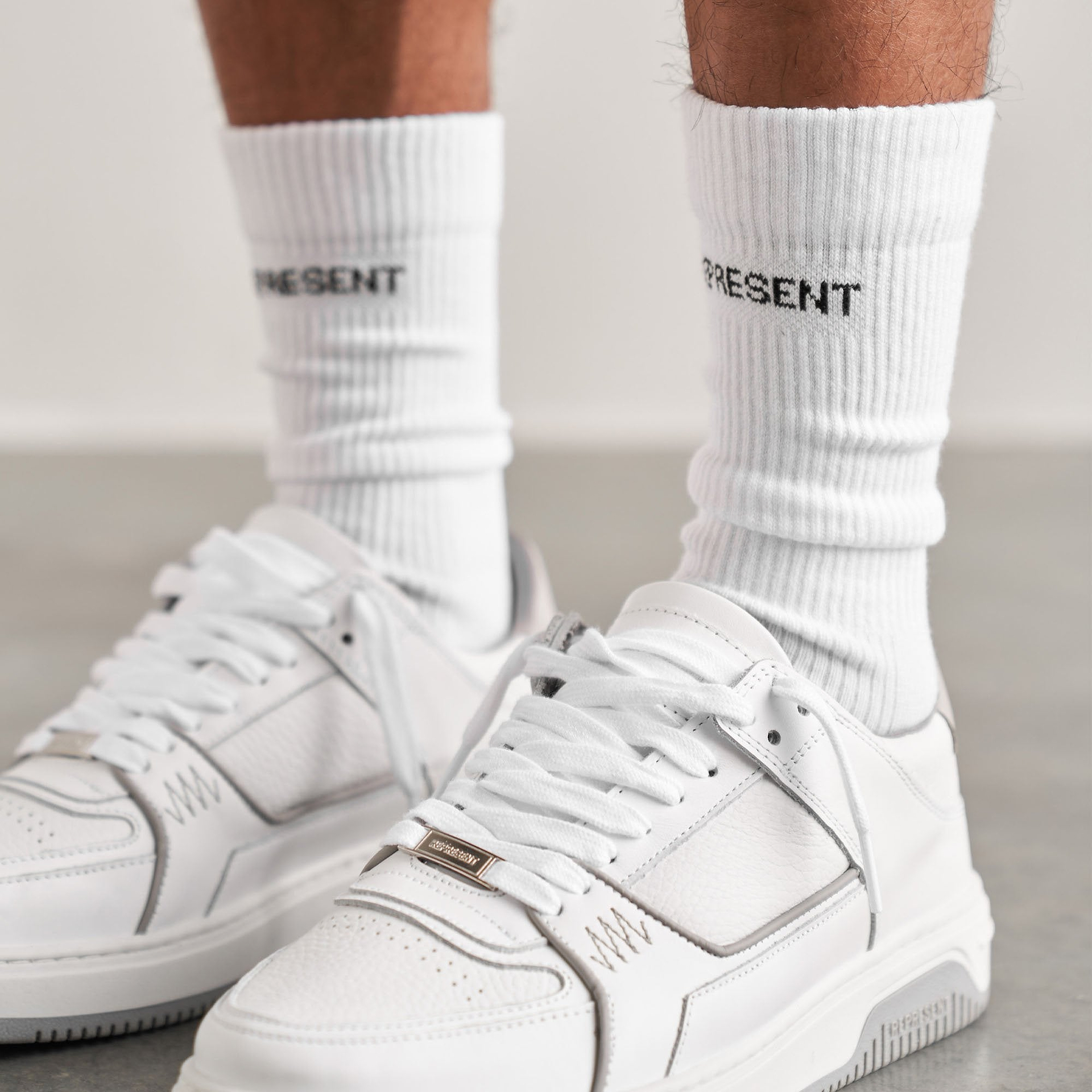 Logo Socks - White