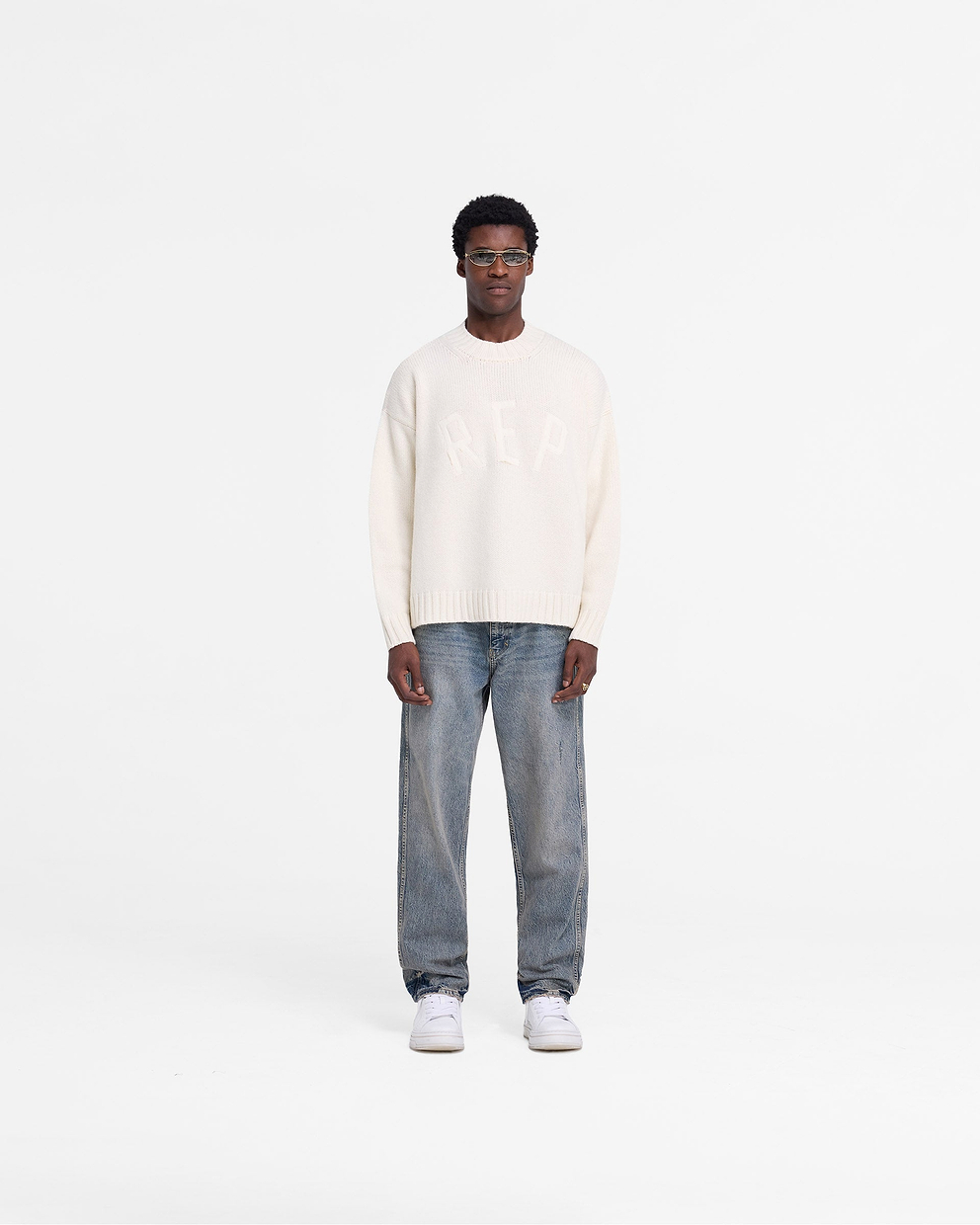 Rep Knit Jumper - Oat