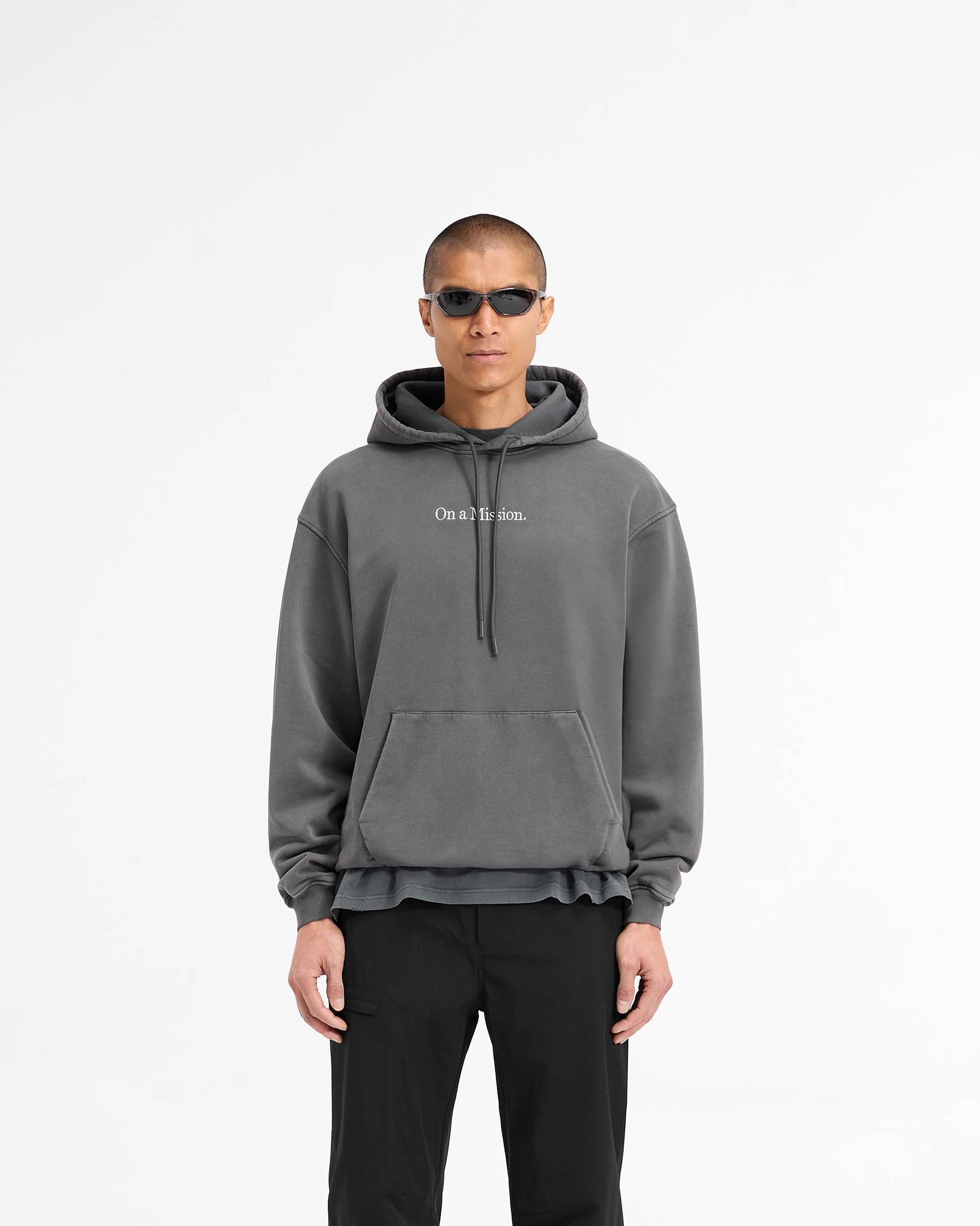 247 On A Mission Hoodie - Aged Black