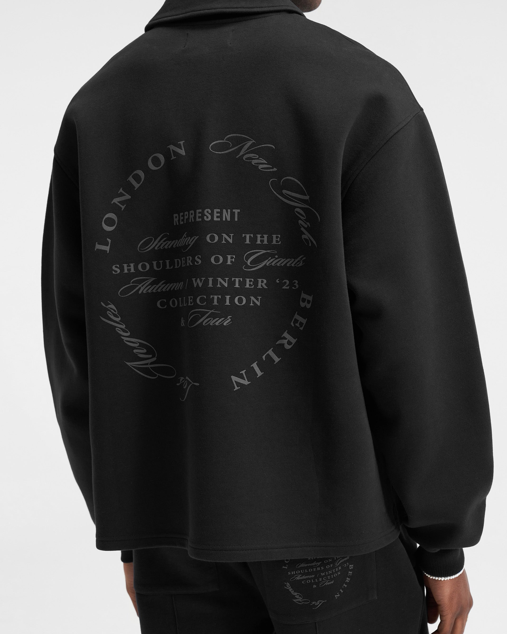 Season Tour Quarter Zip Sweater - Black