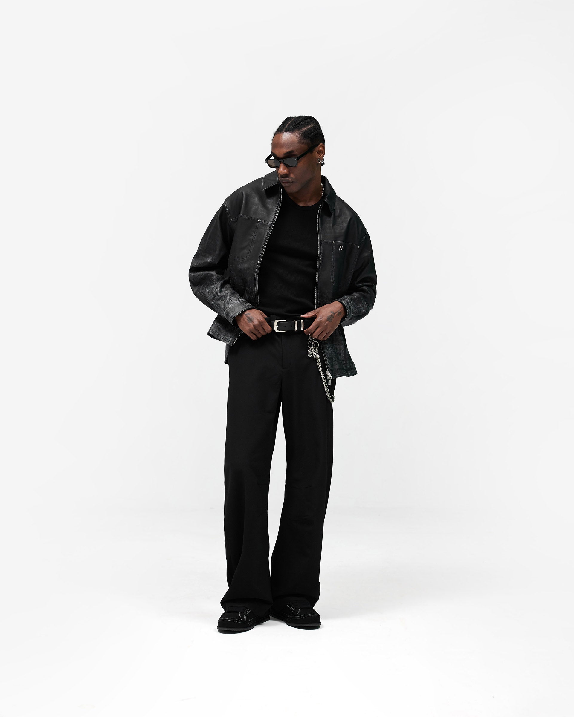 Rodeo Jet Black Leather Jacket | Mens Jackets | REPRESENT