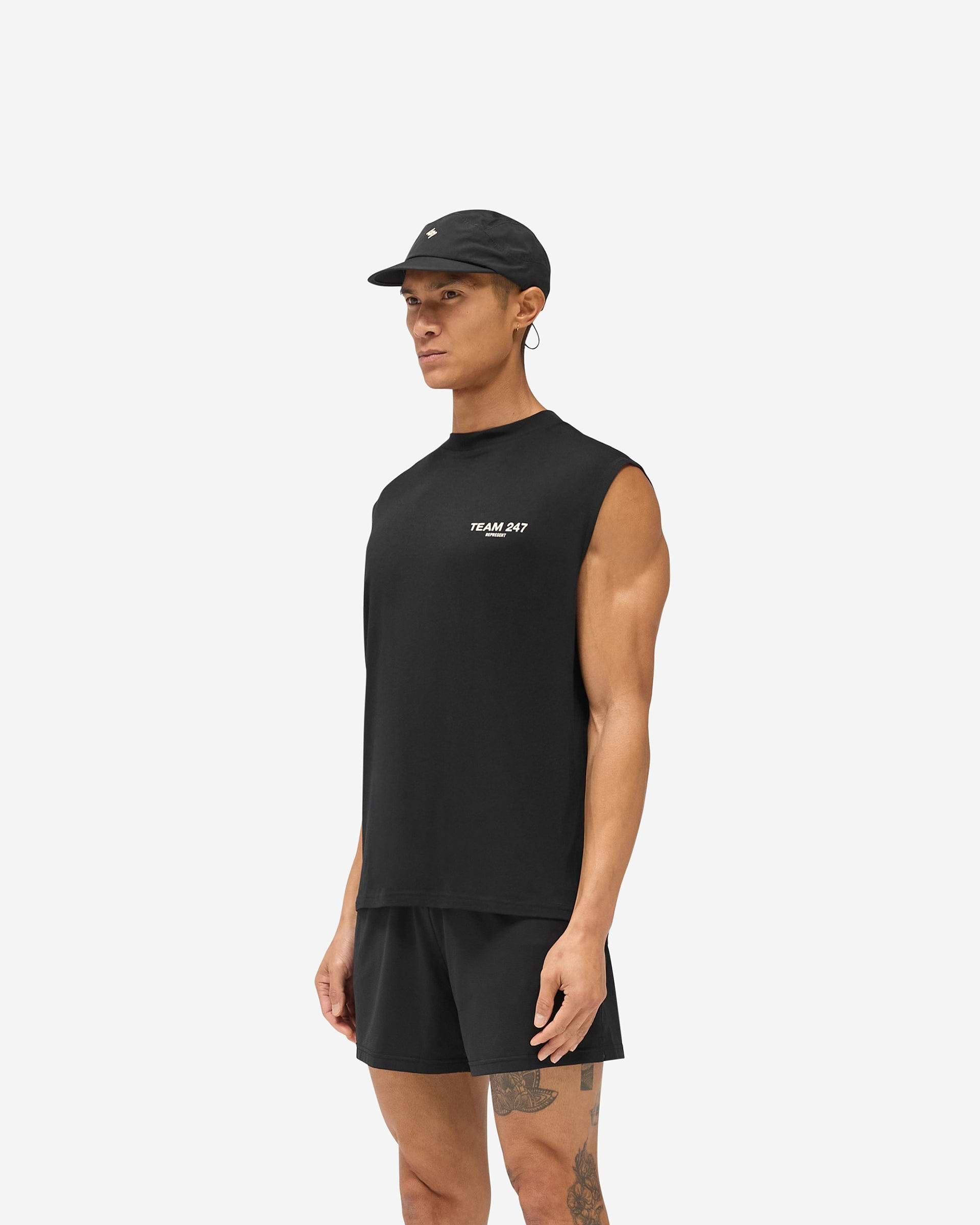 Jet Black 247 Oversized Tank | 247 Running Tank | REPRESENT