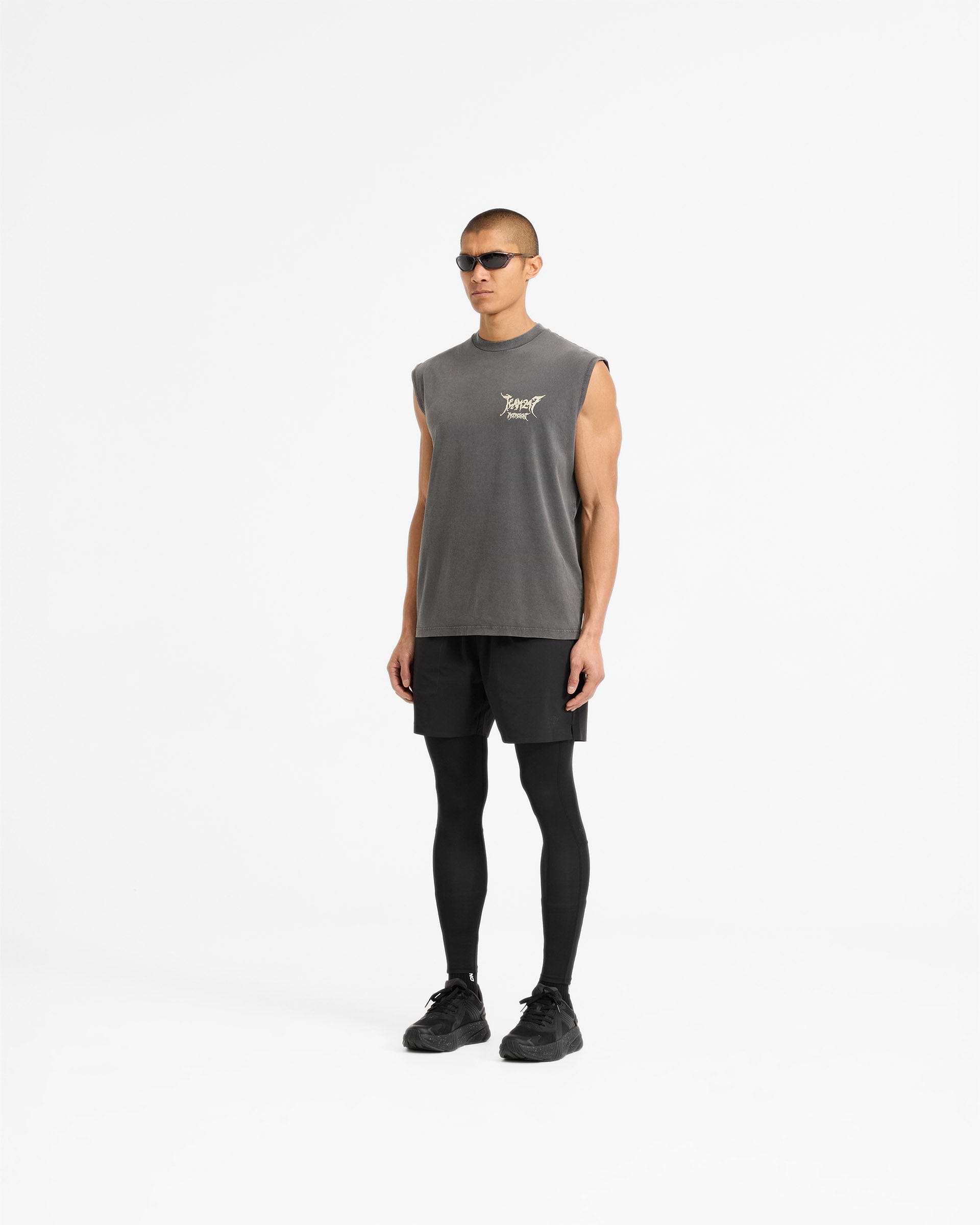 Team 247 X End Oversized Tank - Washed Grey | REPRESENT
