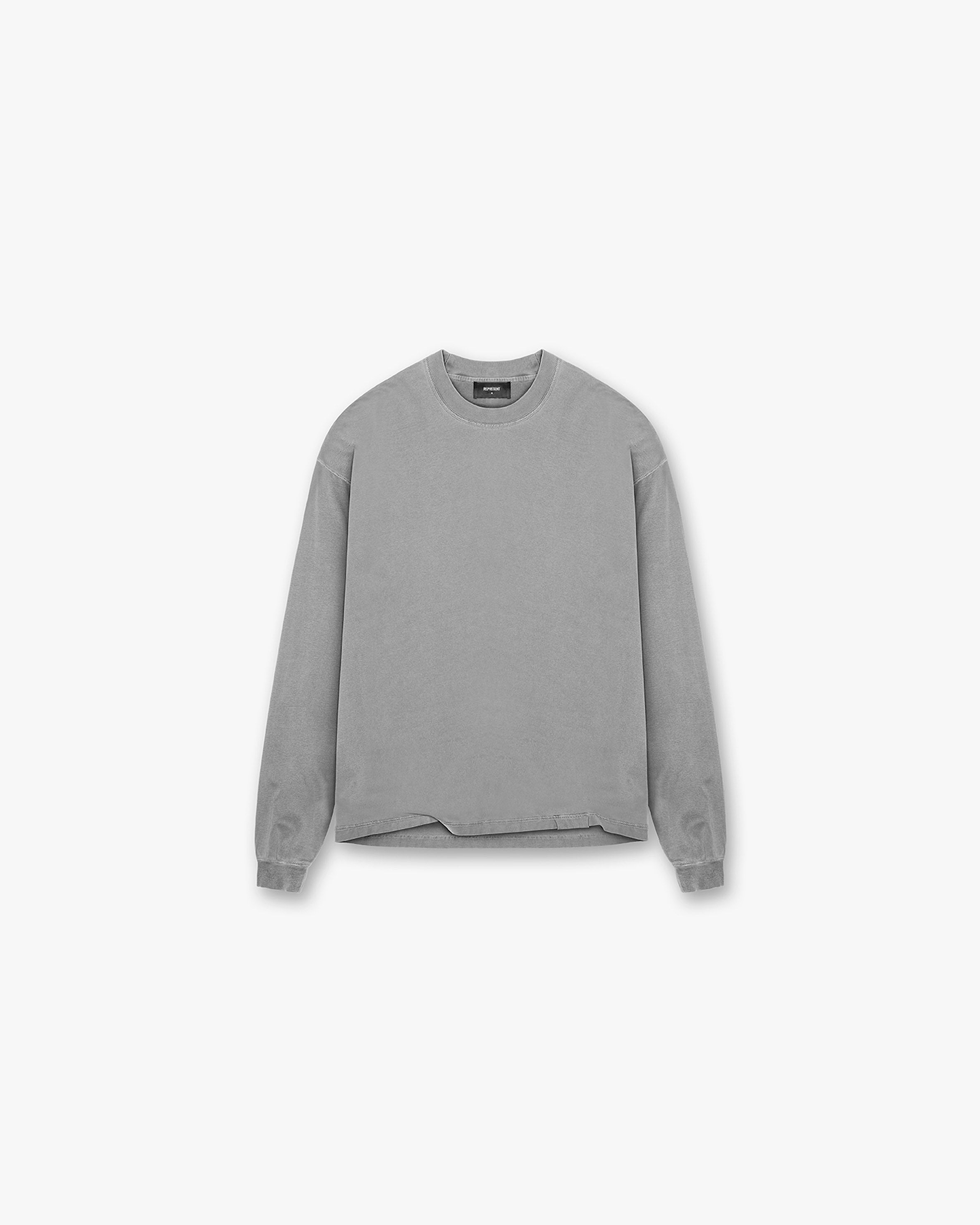 Initial Long Sleeve T-Shirt | Ultimate Grey T-Shirts Initial | Represent Clo