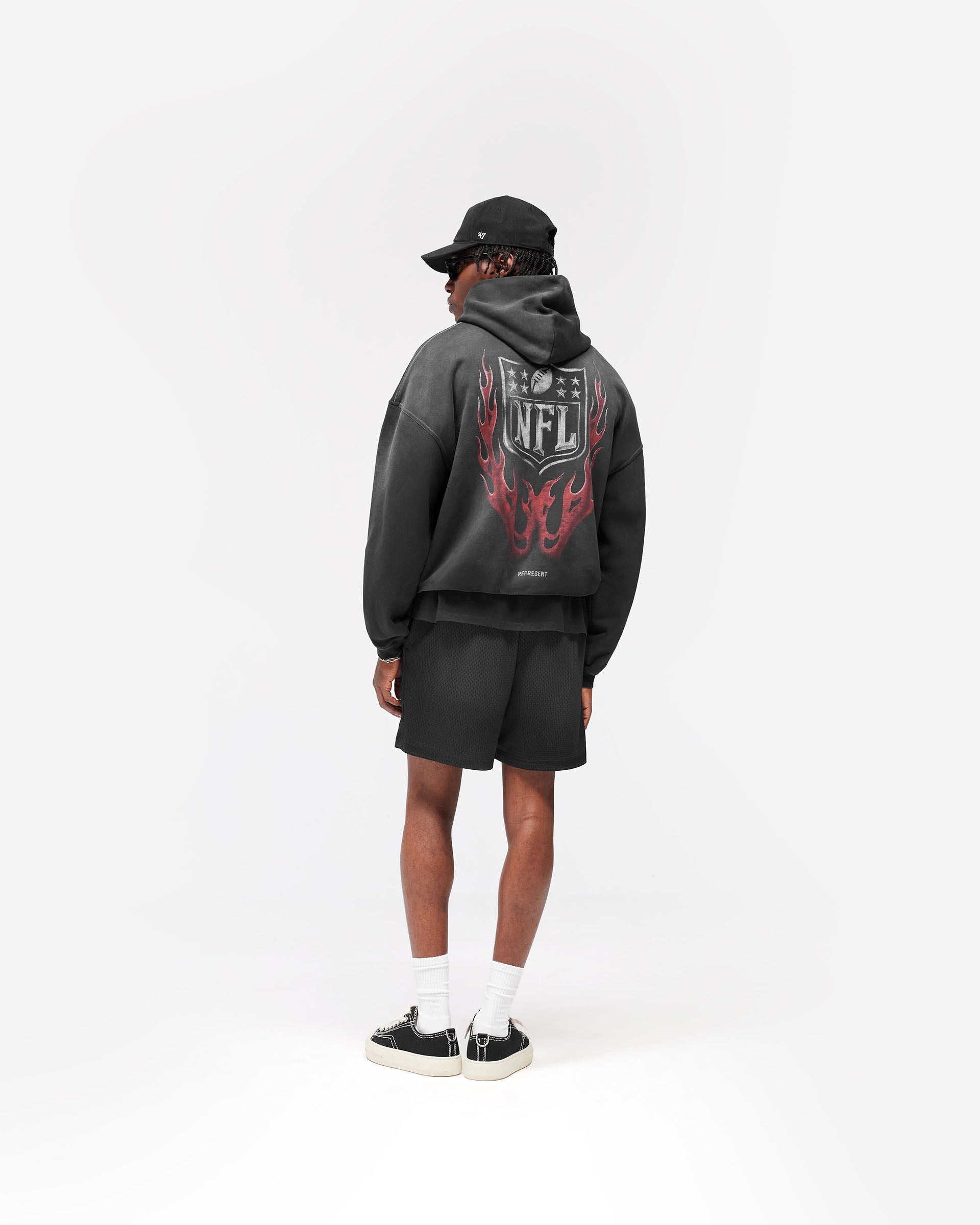 NFL Shield x Represent Hoodie - Stained Black