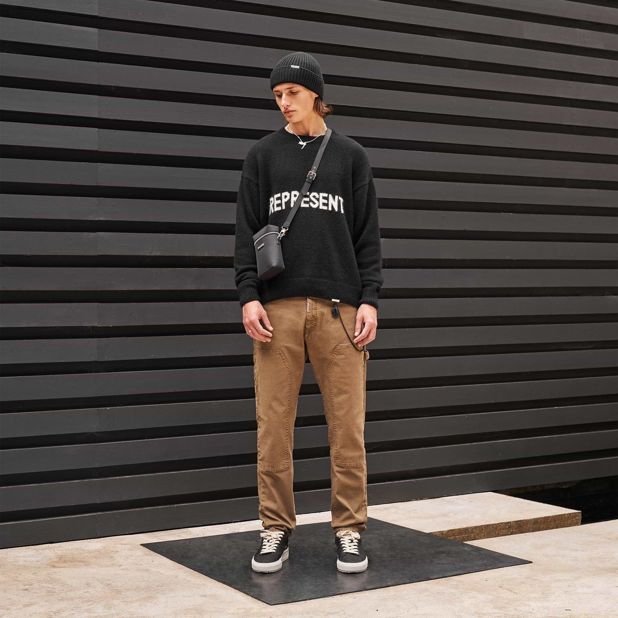 Logo Knit Sweater - Black