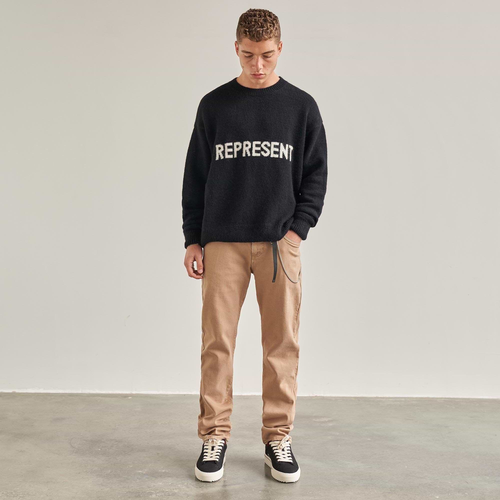 Logo Knit Sweater - Black