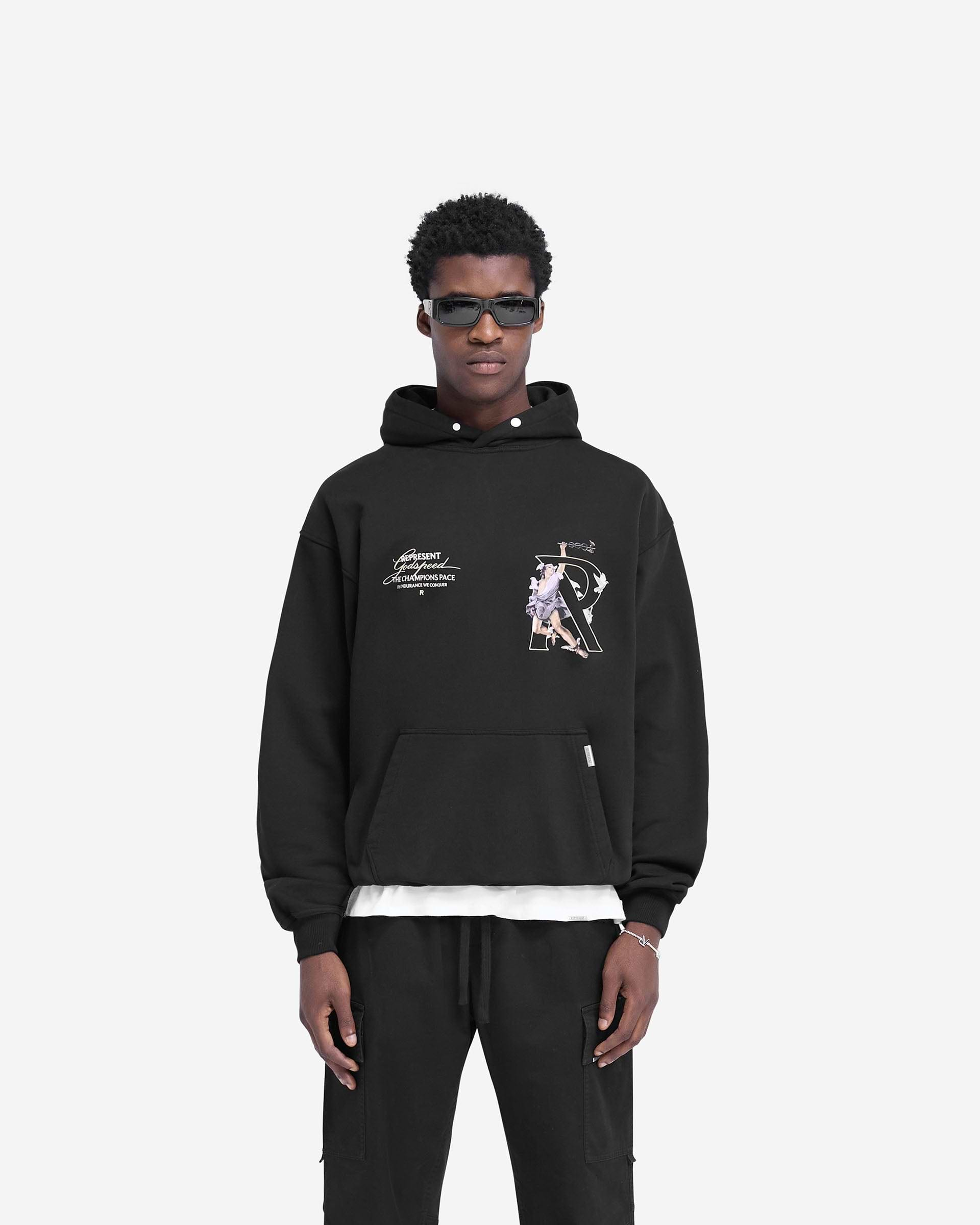 Hermes Hoodie - Jet Black