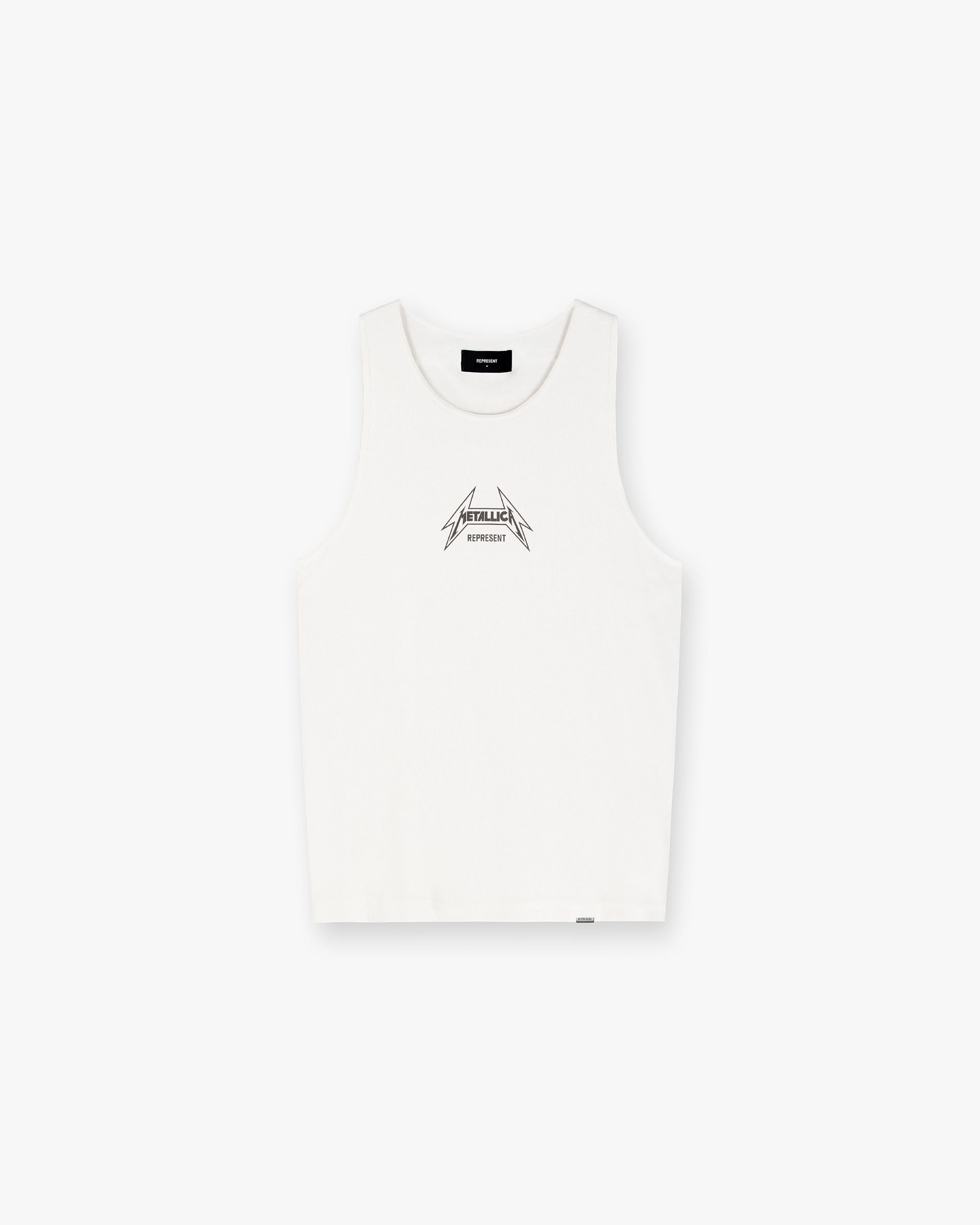 Represent X Metallica‚Ñ¢Ô∏è Local Crew Vest - Flat White