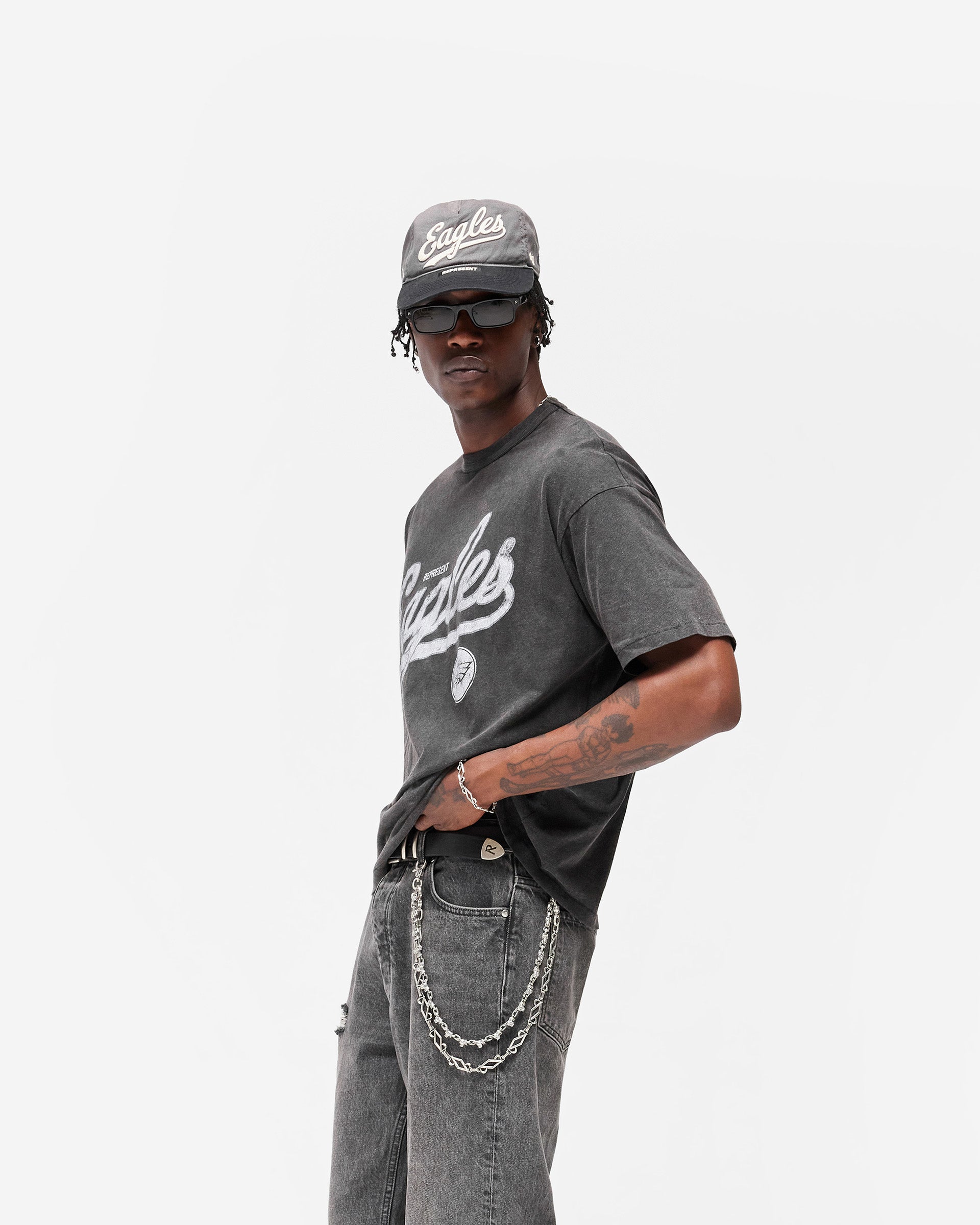 Philadelphia Eagles x Represent T-Shirt - Vintage Grey