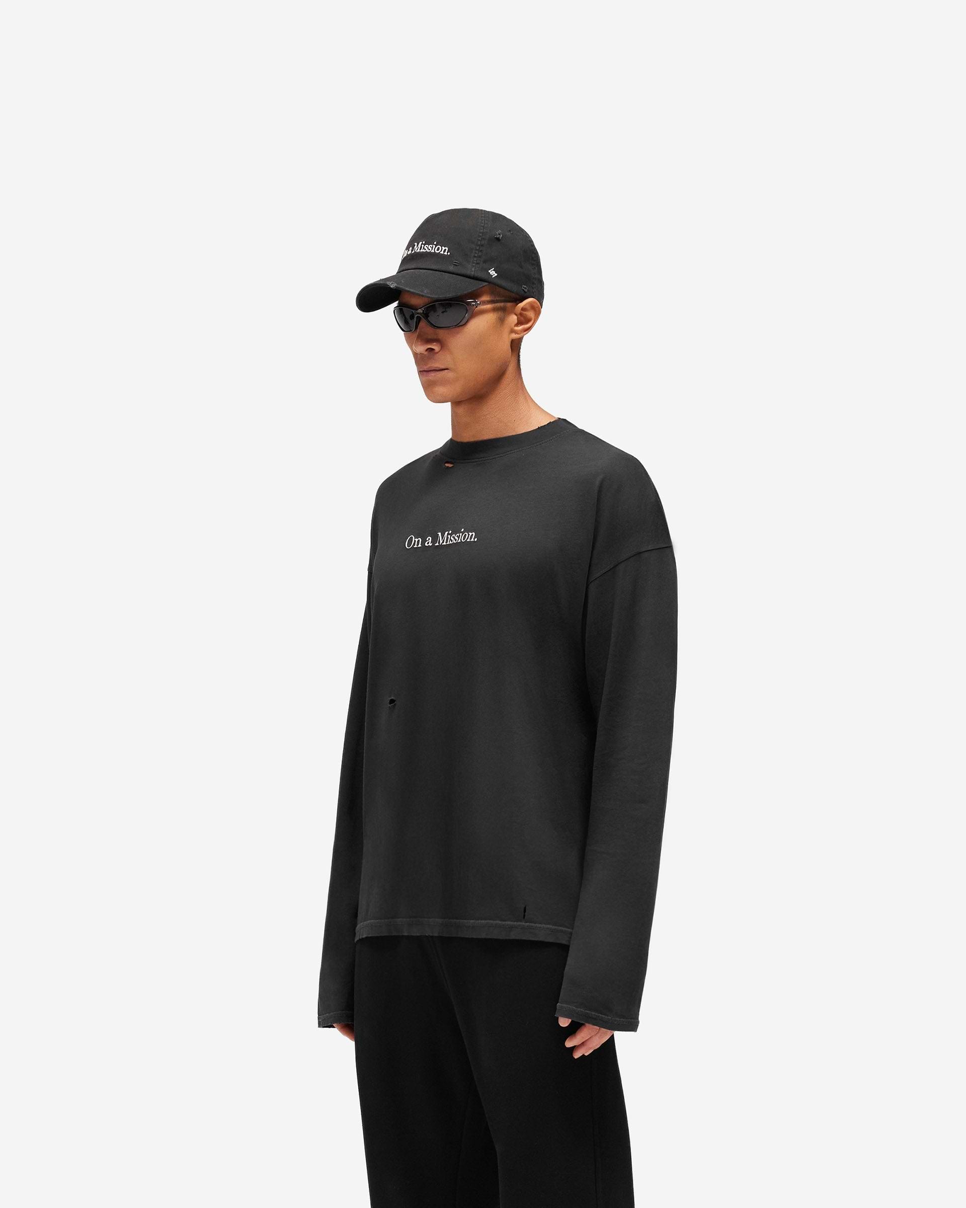 247 Jet Black On A Mission Long Sleeve T-Shirt | 247 x Puma