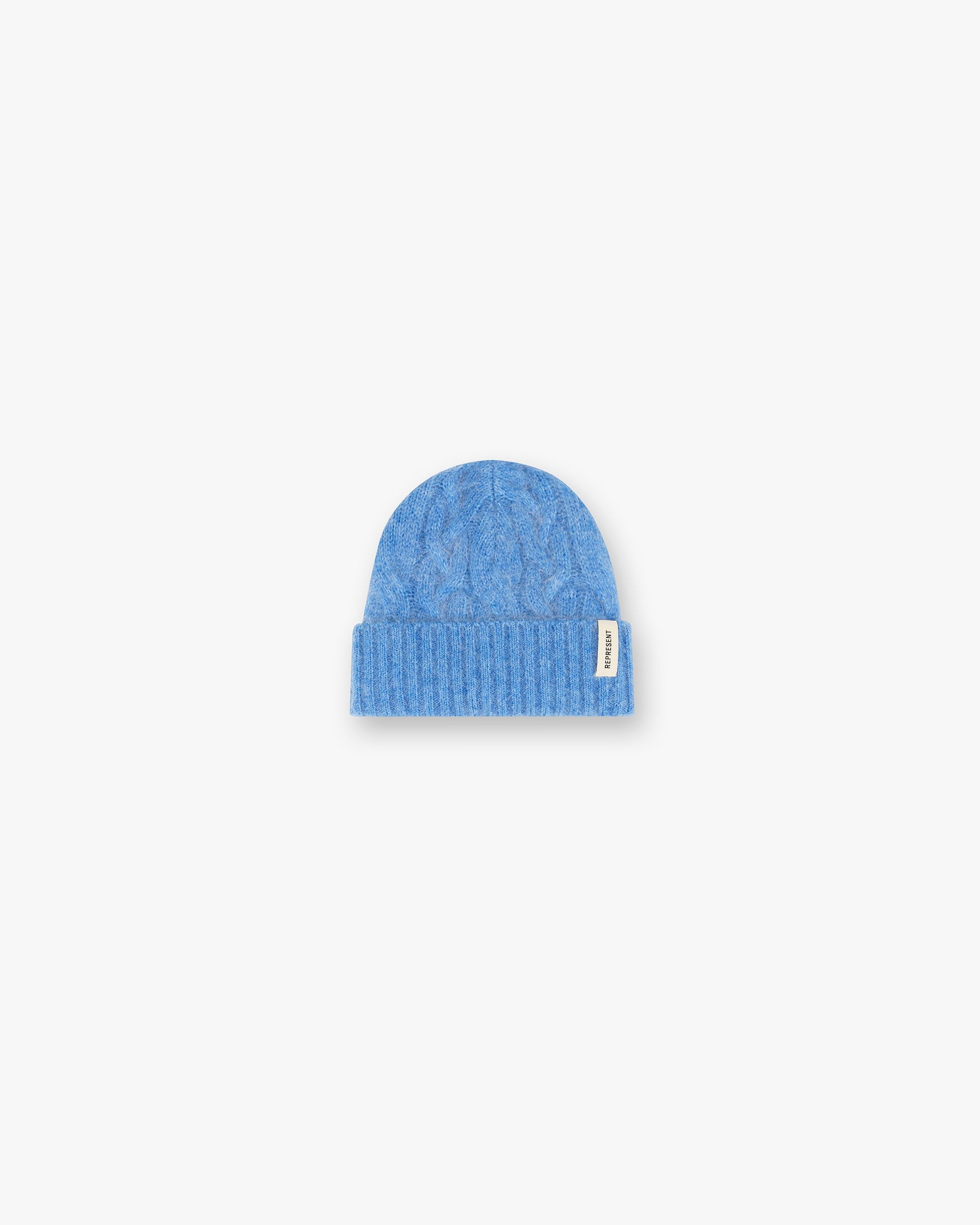 Cable Knit Beanie - Electric Blue