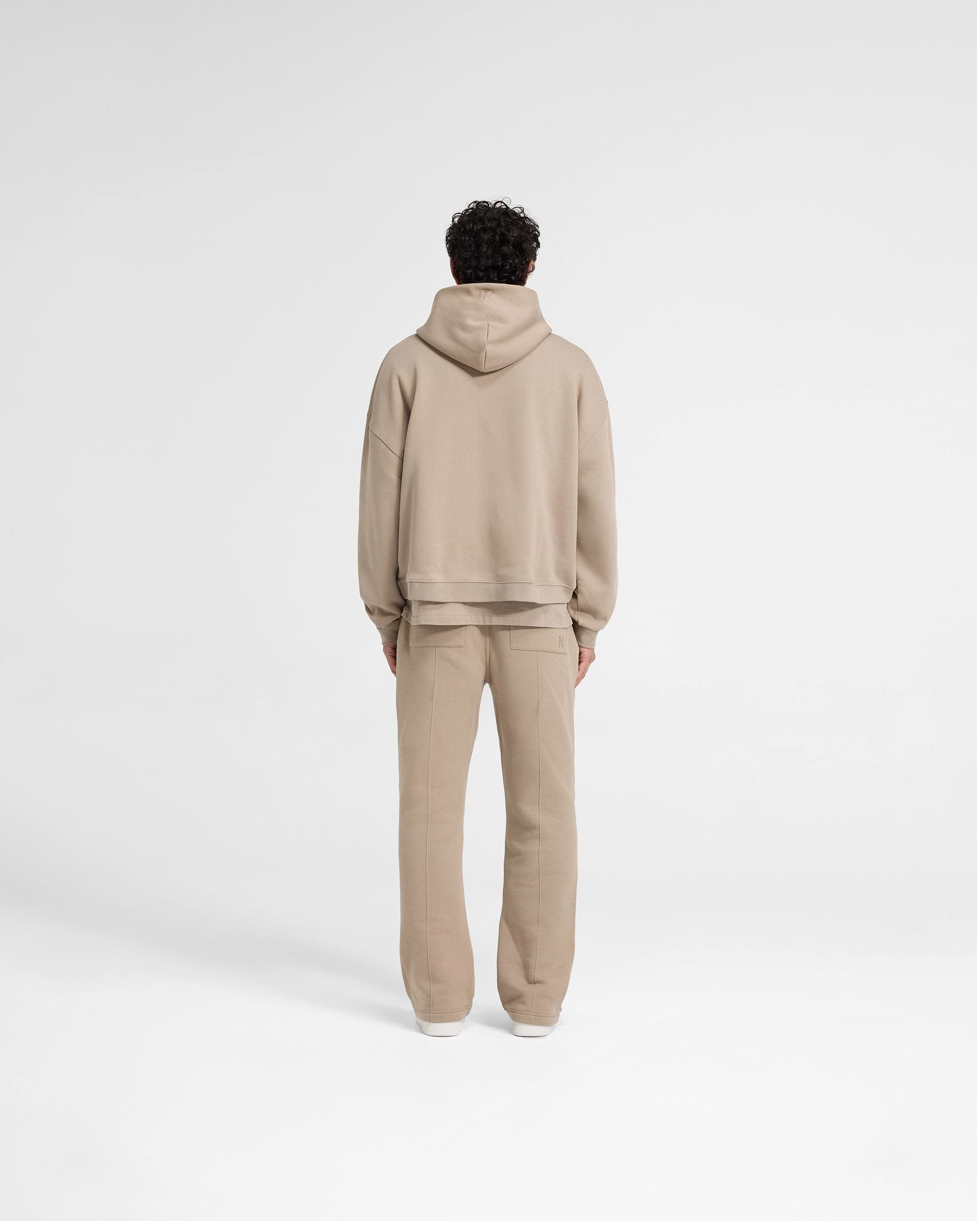 Initial Boxy Hoodie - Dune