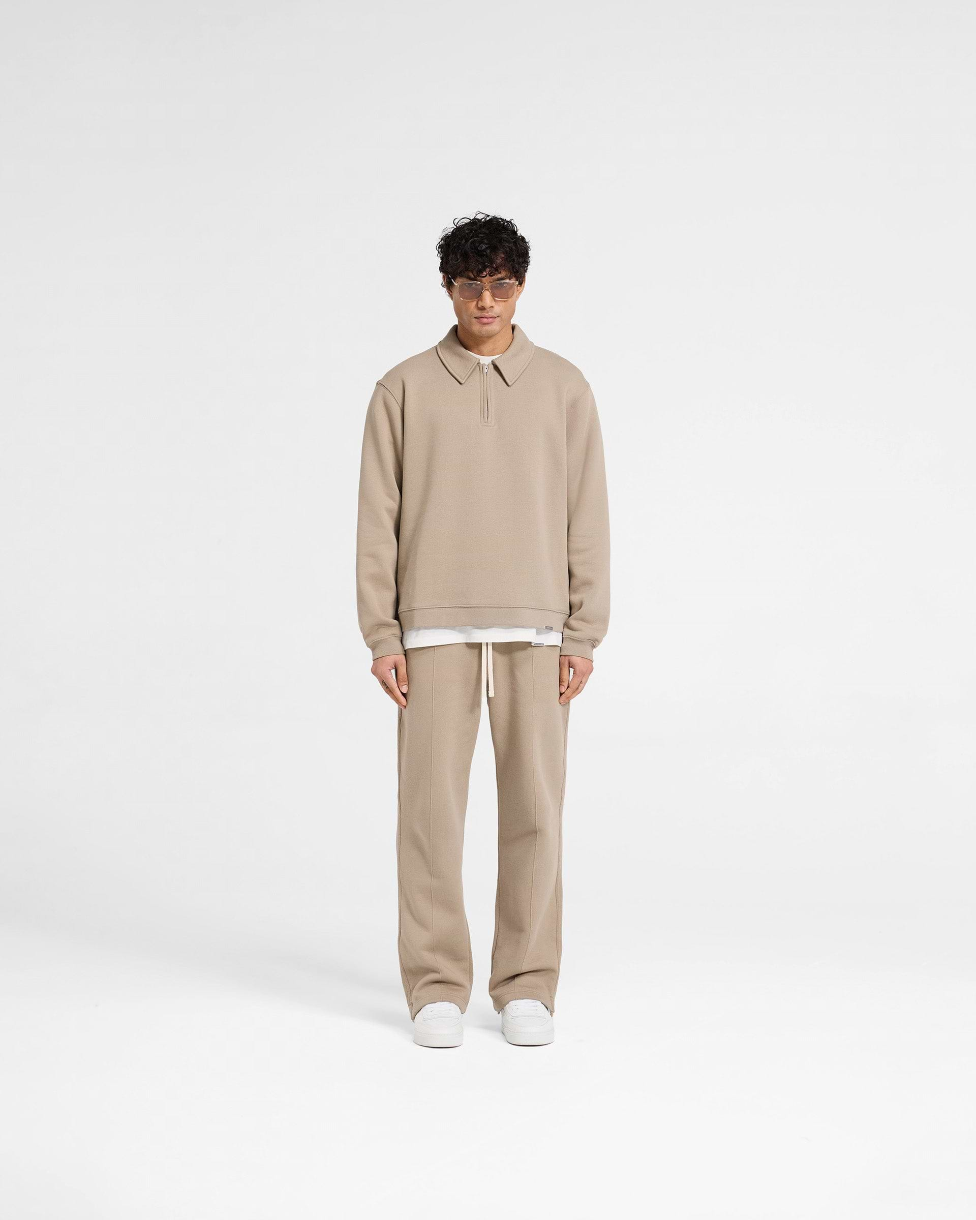 Initial Boxy Quarter Zip - Dune