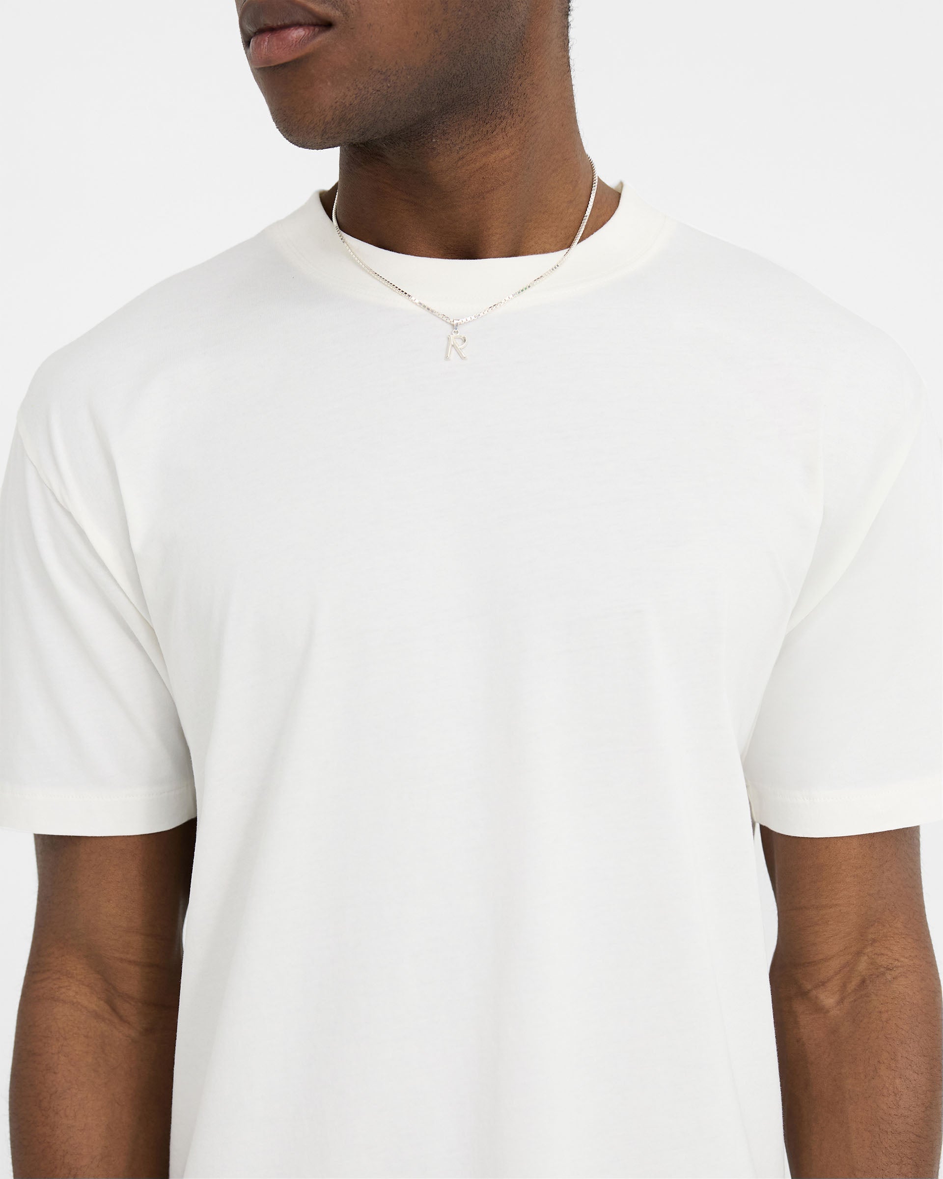 2 x Initial T-Shirt - Flat White