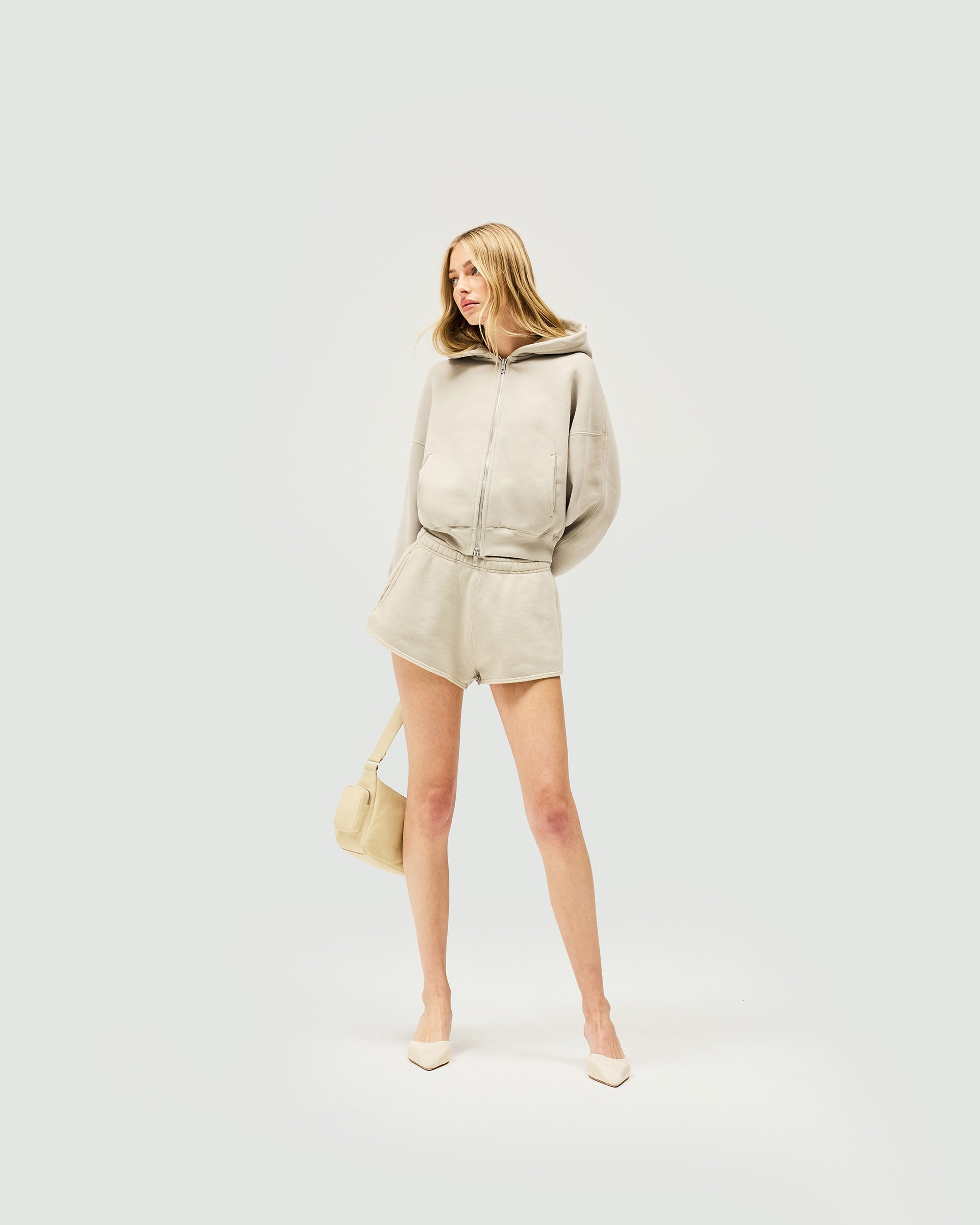 Initial Washed Shorts - Storm