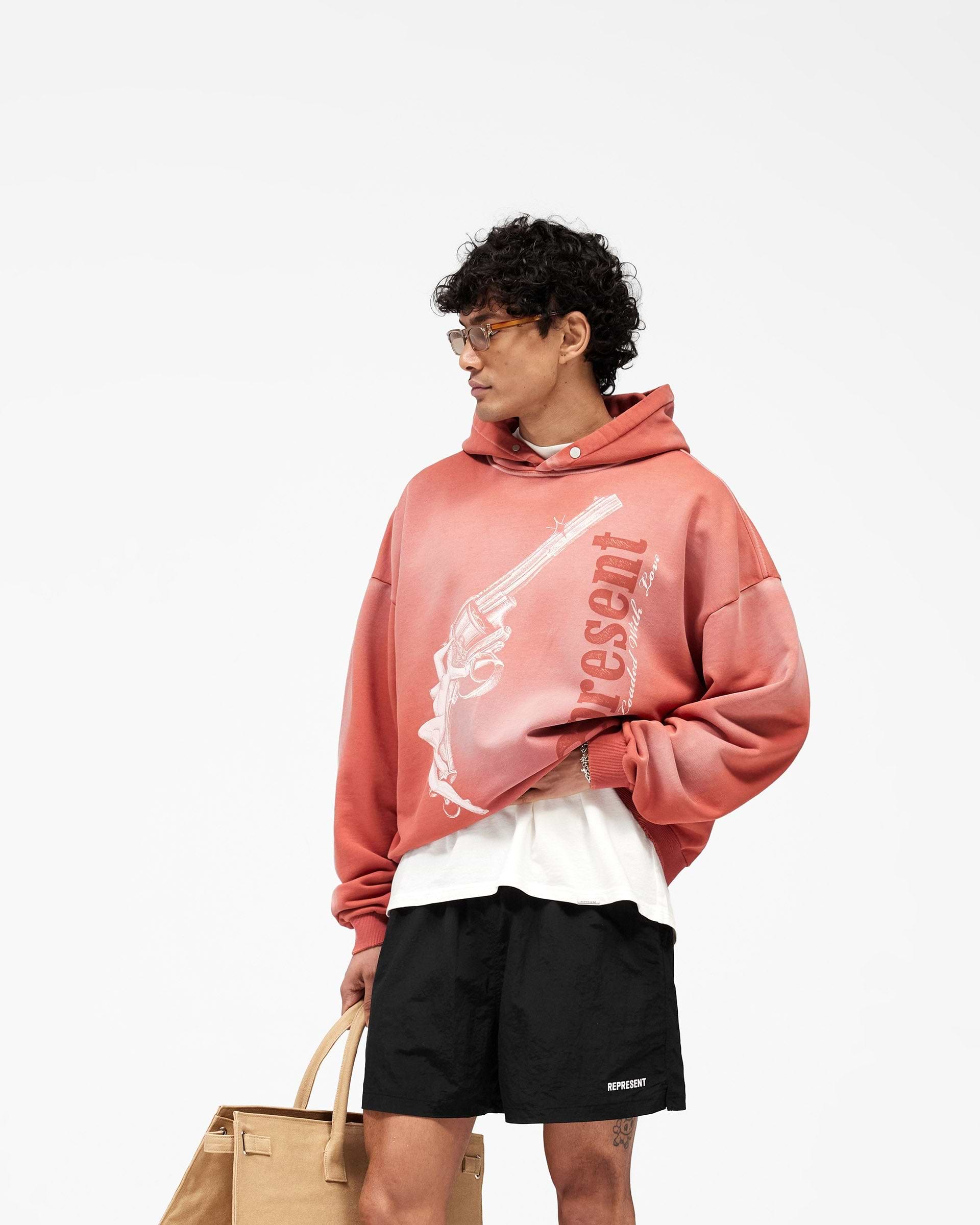 Loaded With Love Hoodie - Withered Rose