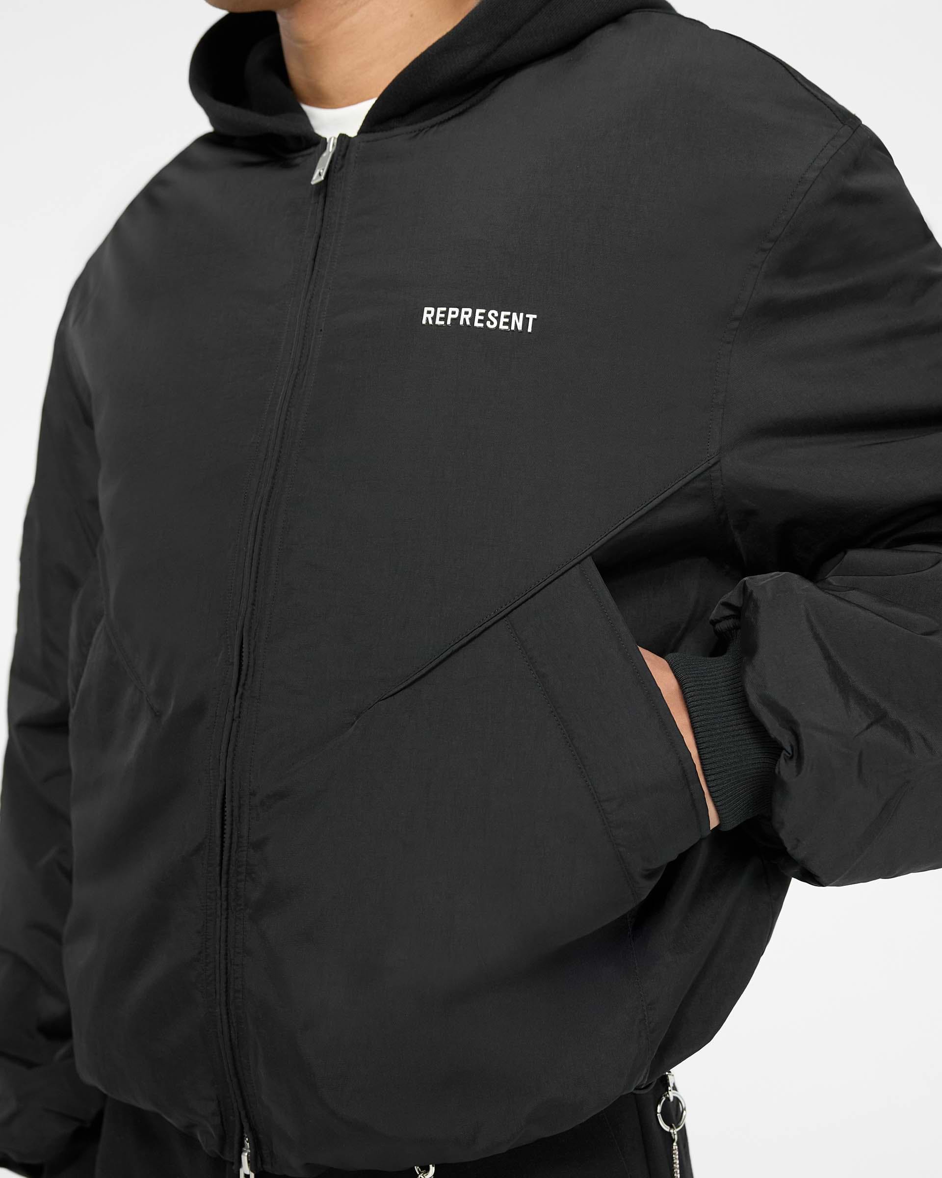 Jersey Hood Bomber | Black | REPRESENT