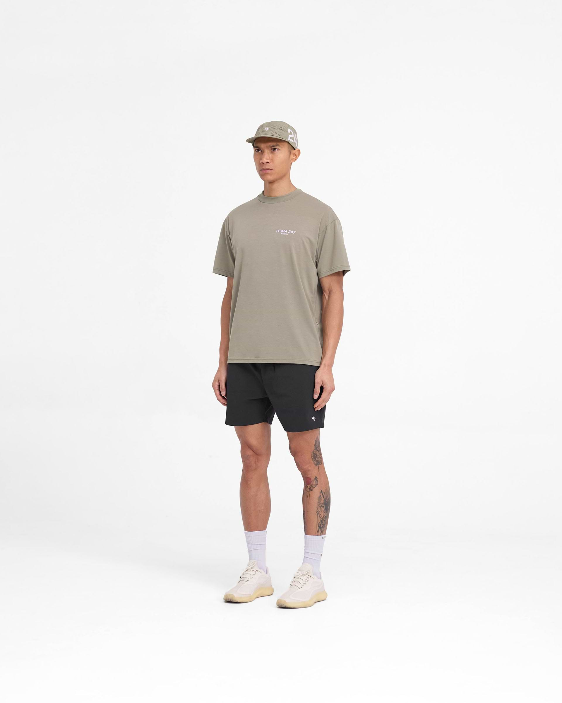 Team 247 Oversized T-Shirt - Khaki Lilac