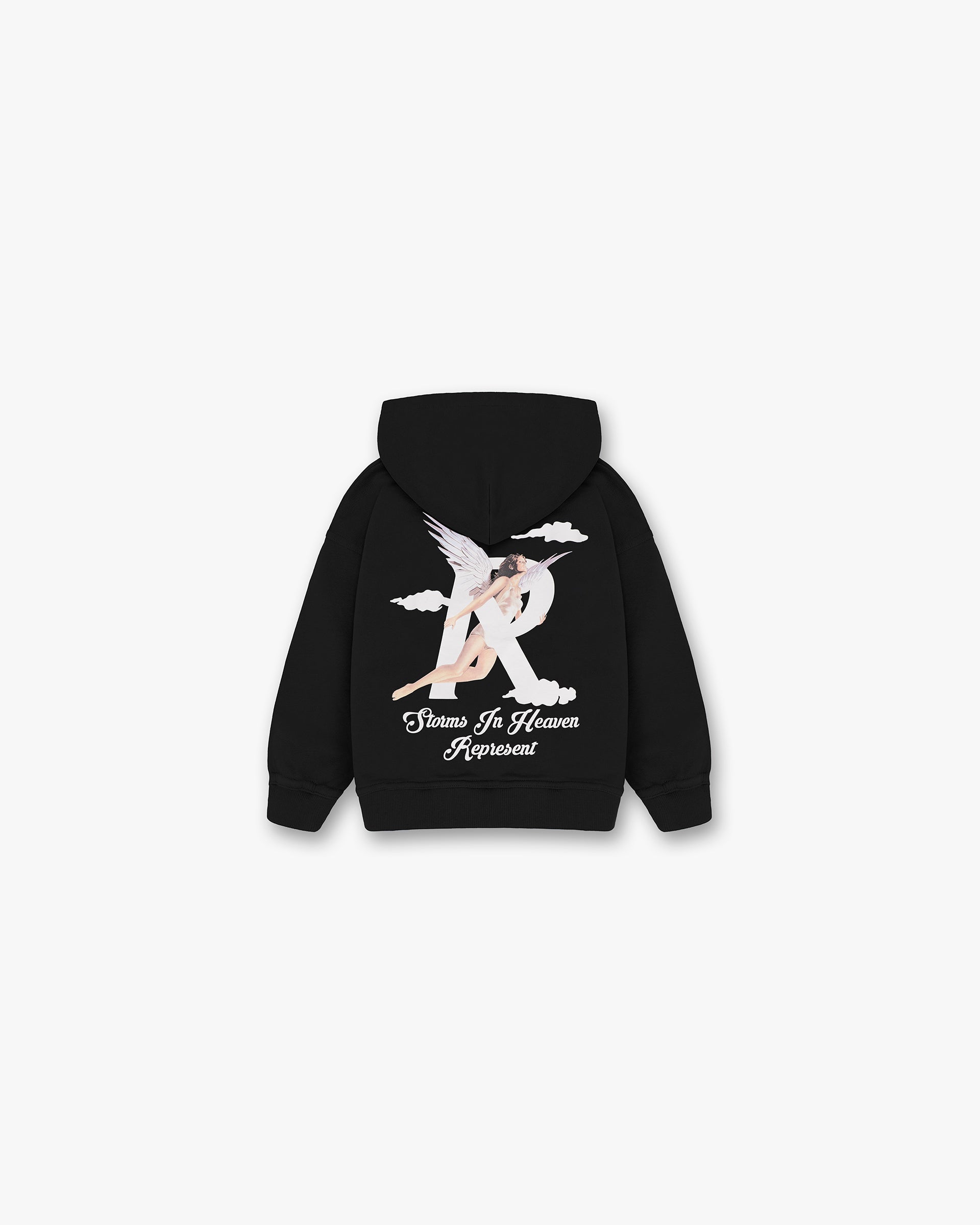 Mini Storms in Heaven Hoodie | Black | REPRESENT