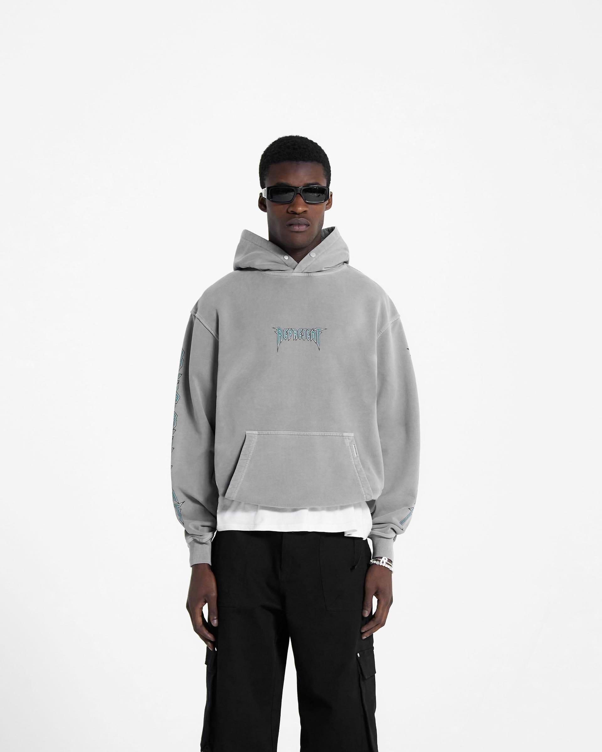 Rock Logo Hoodie - Ultimate Grey