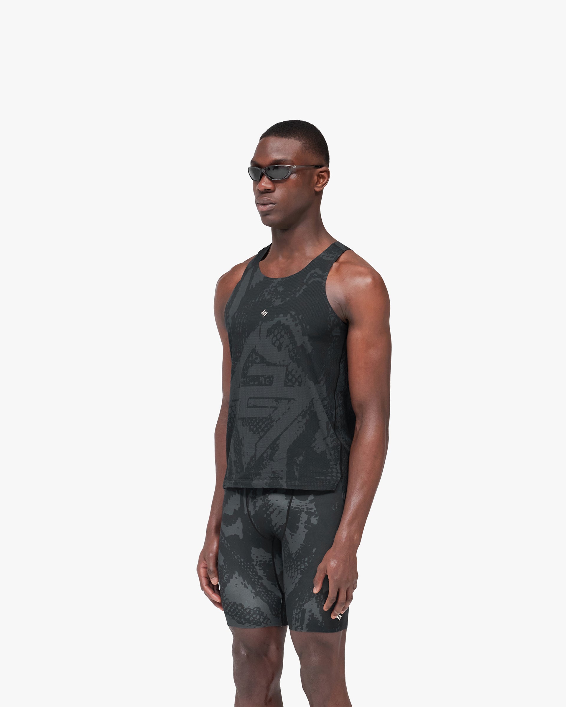 247 Manchester Singlet - Aged Black