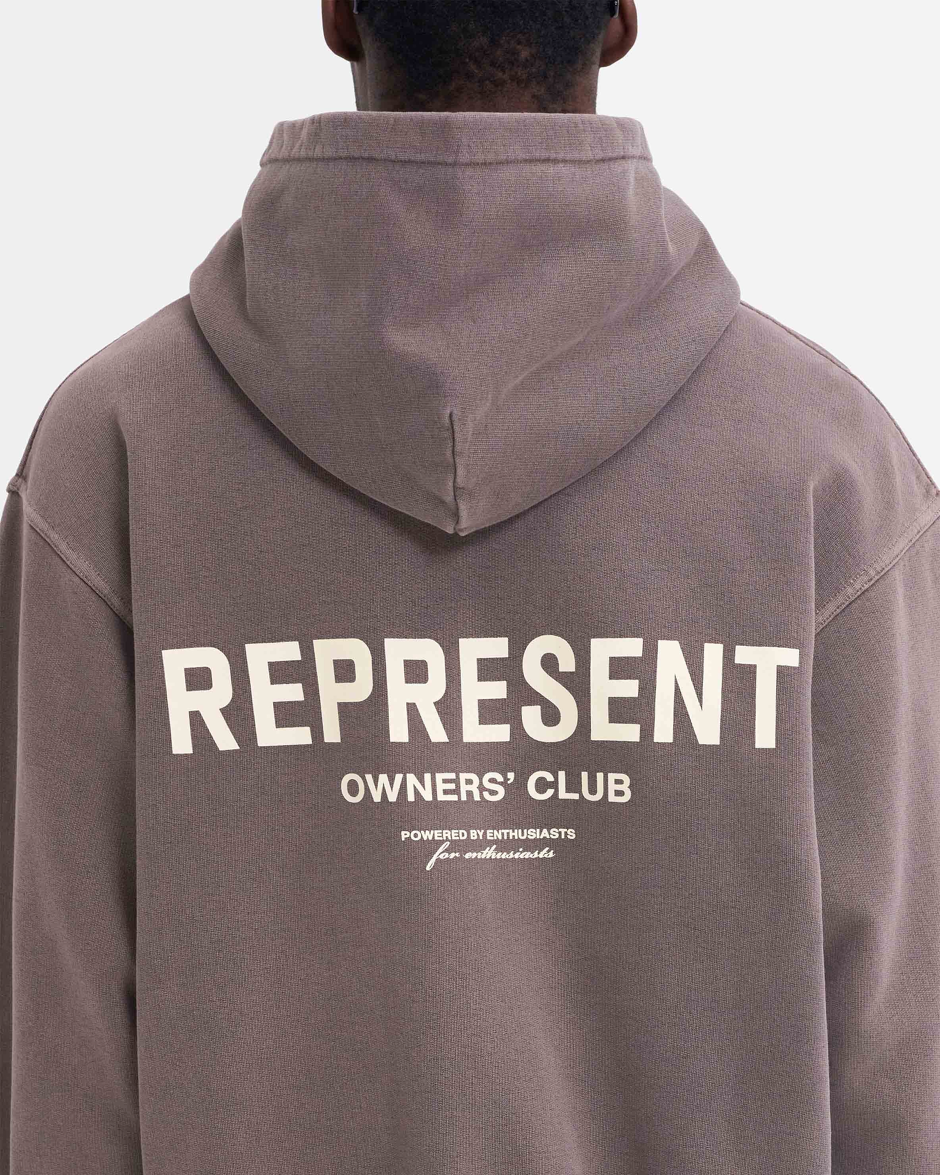 Represent Owners Club Zip Hoodie - Fog