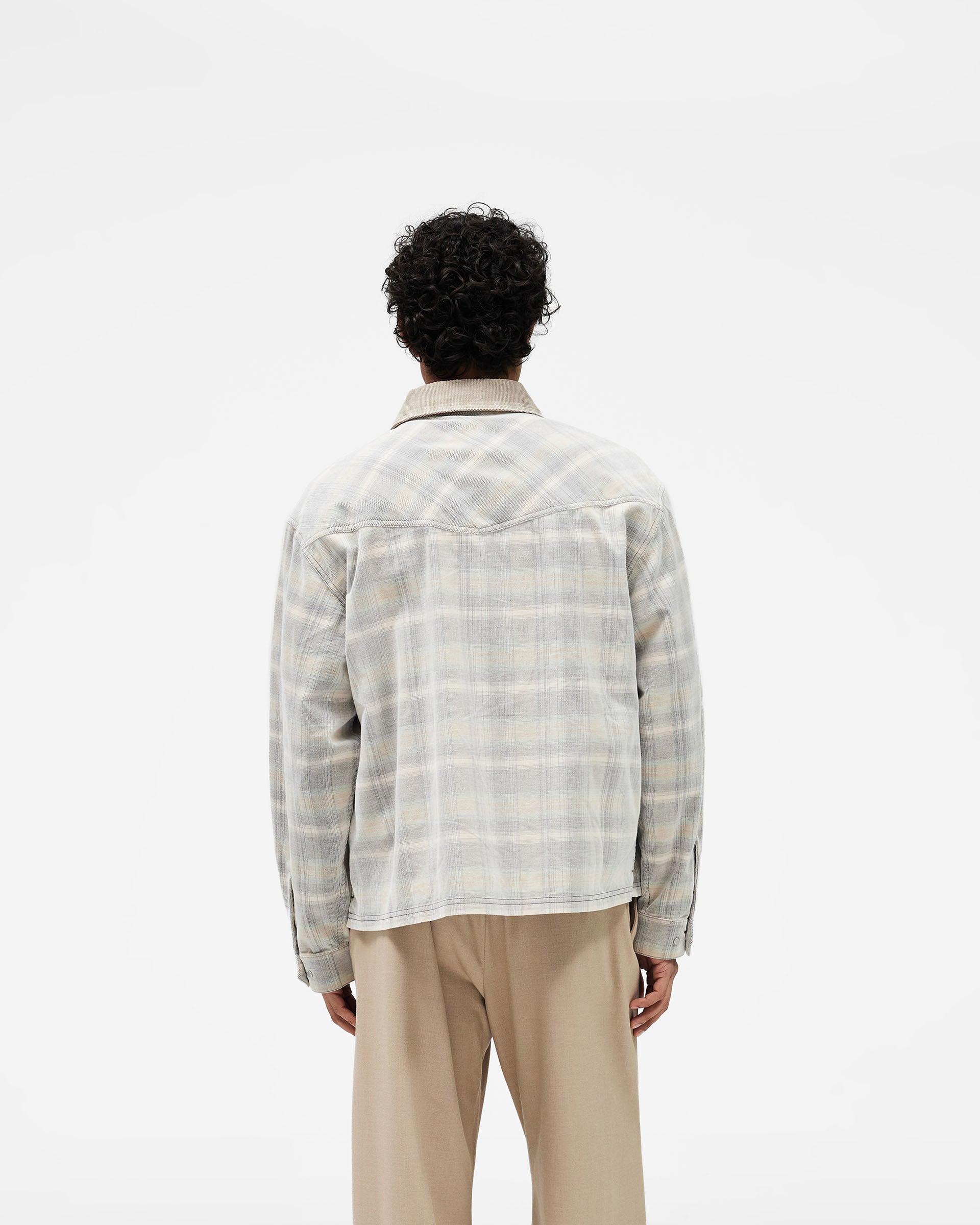 Corduroy Zip Flannel Shirt Mineral | Spring Summer Shirts | REPRESENT