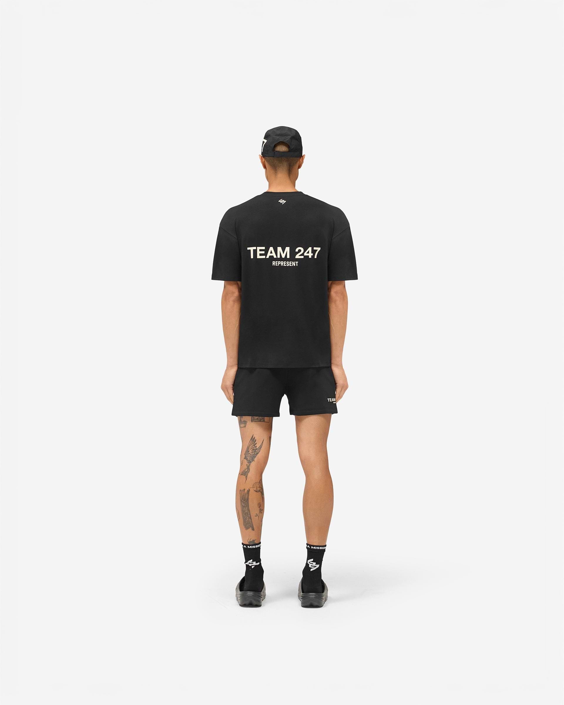 Jet Black Team 247 T-Shirt | 247 Running T-Shirt | REPRESENT