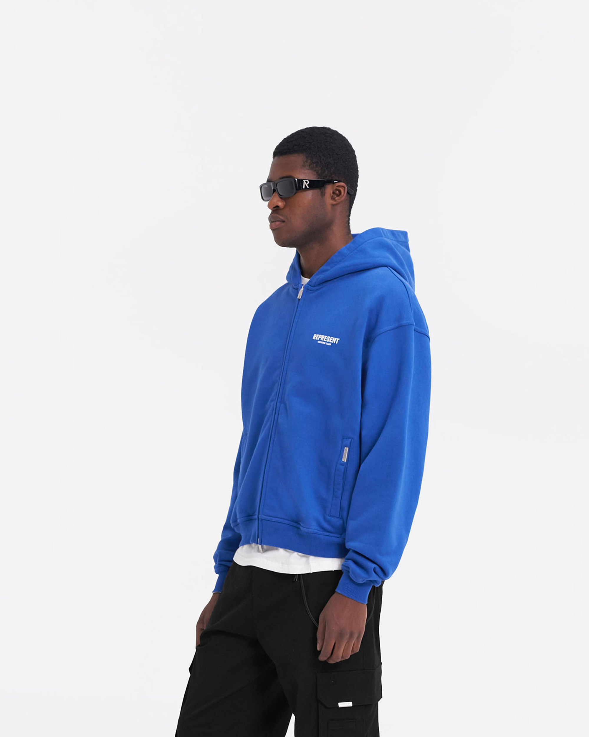 Represent Owners Club Zip Hoodie | Cobalt Hoodies Owners Club | Represent Clo