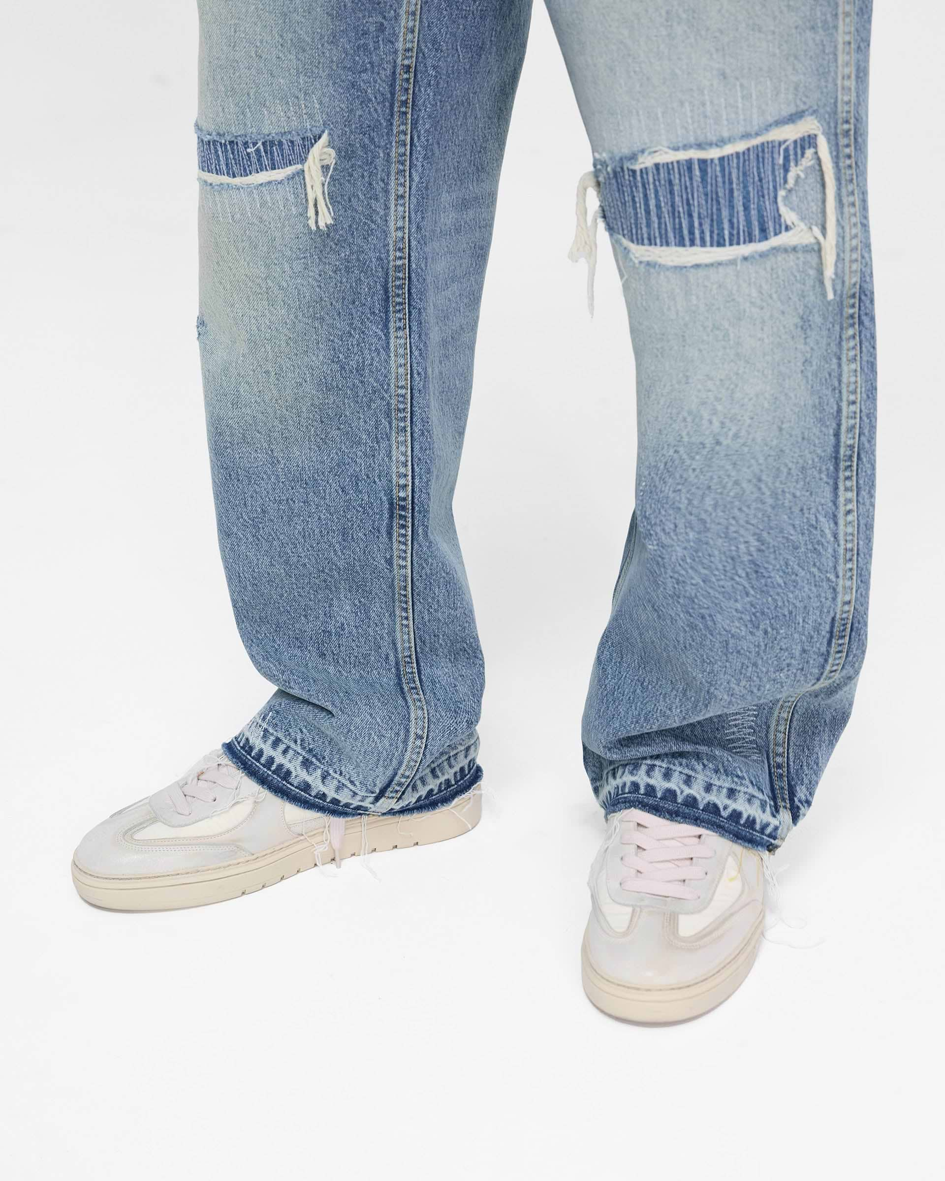 Represent X End R3 Baggy Destroyer Denim - Mechanical Blue