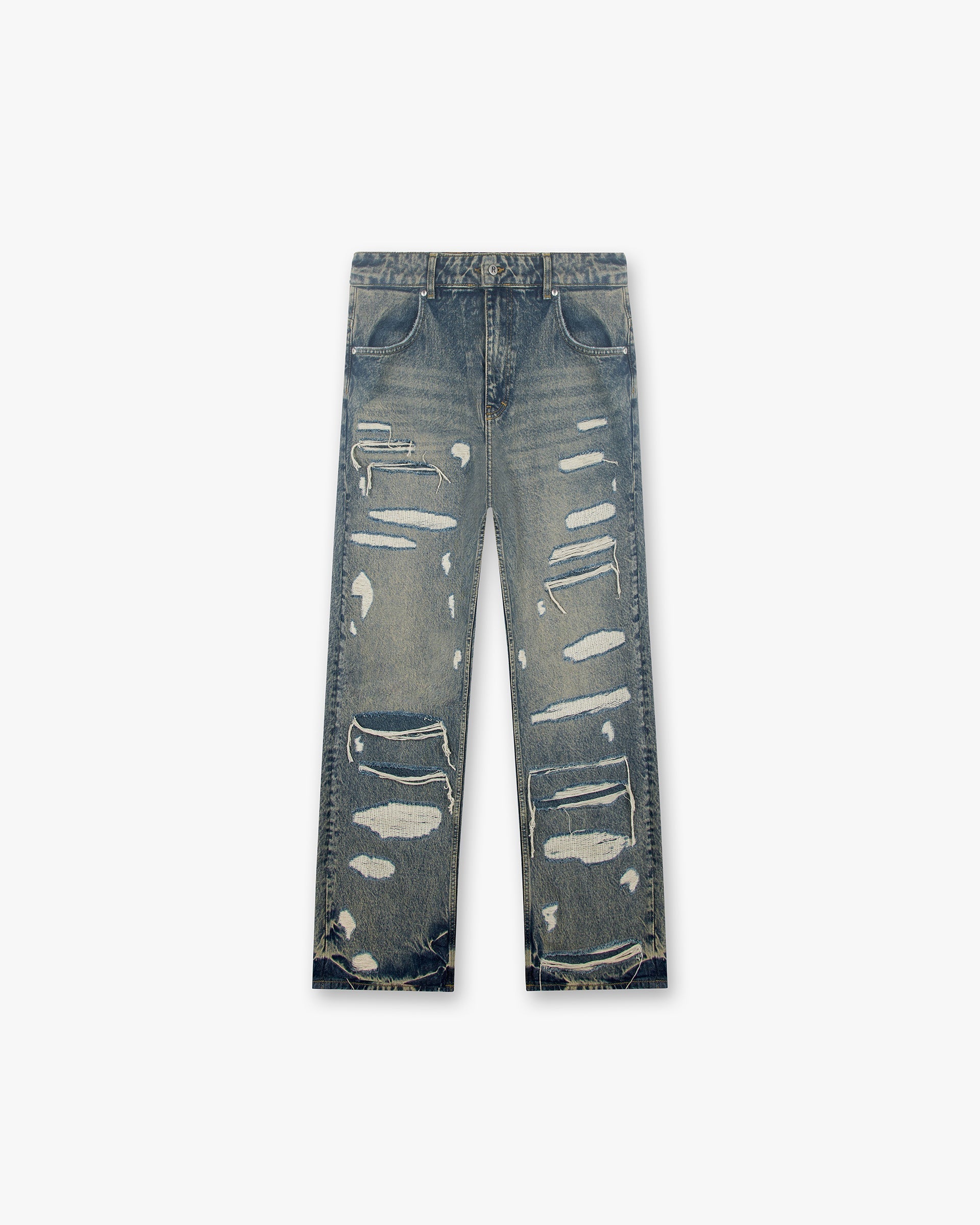 R3D Double Destroyer Baggy Denim - Blue Cream