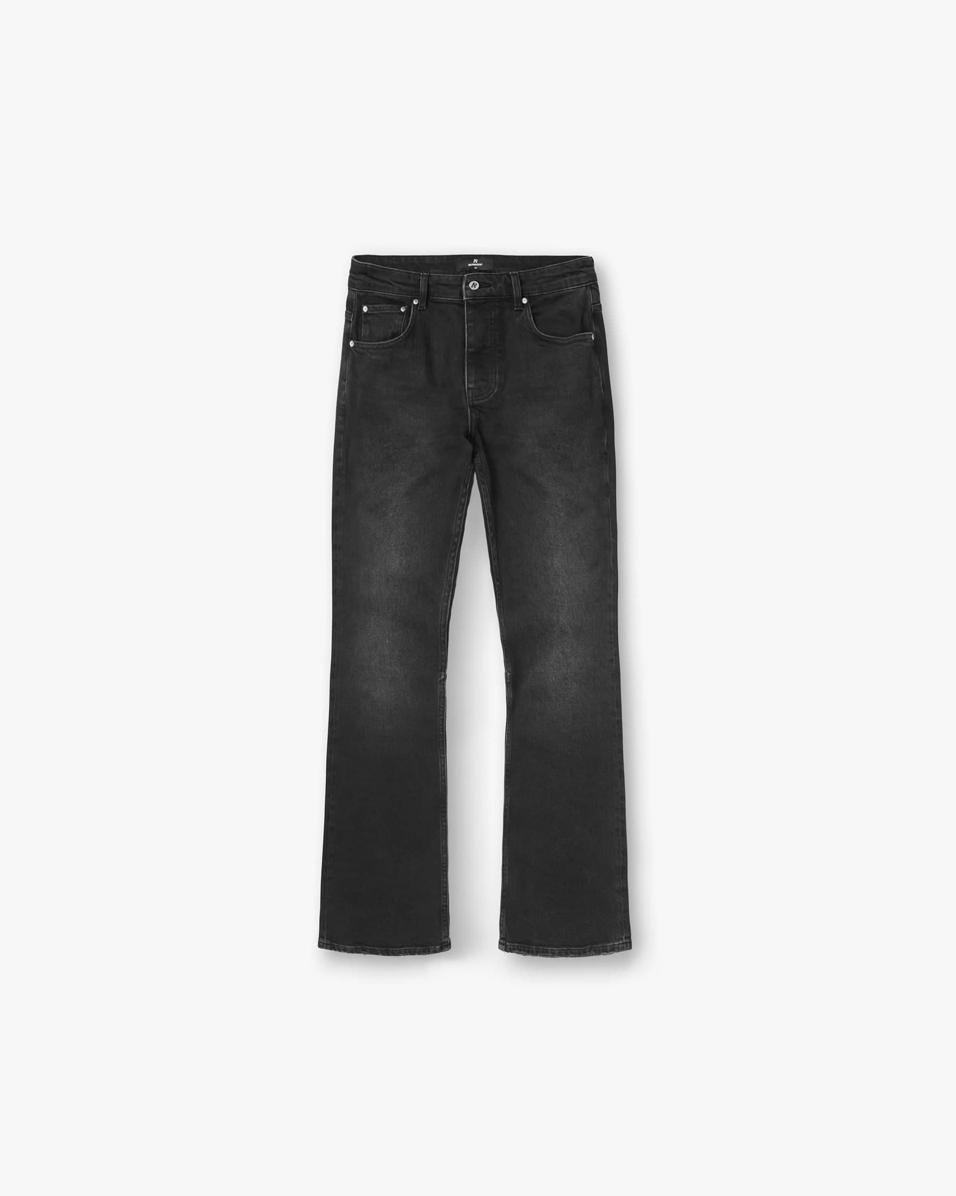 Kick Flare Denim Aged Black | Mens Bootcut Jeans | REPRESENT