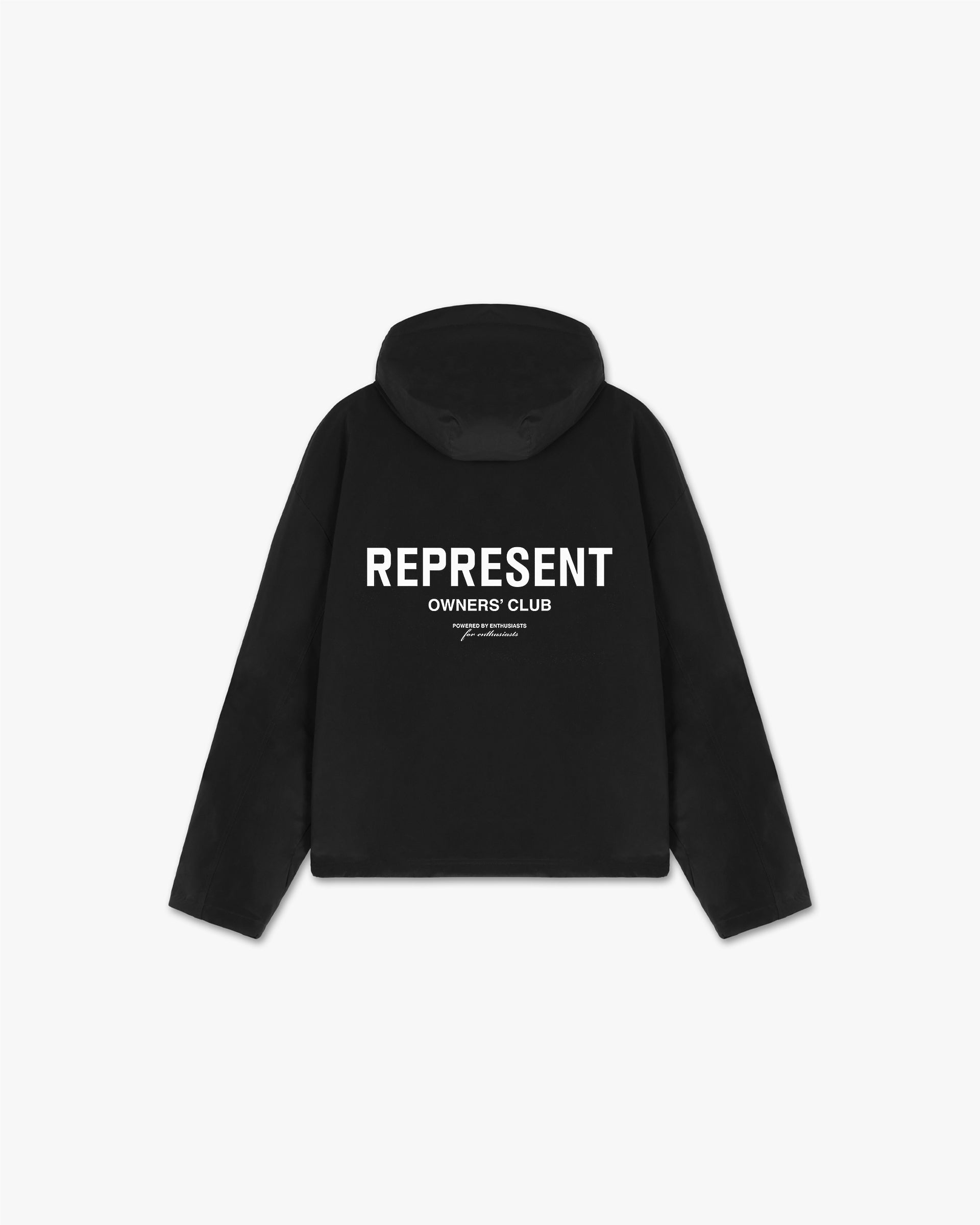 Owners Club Nylon Pullover Hoodie - Black