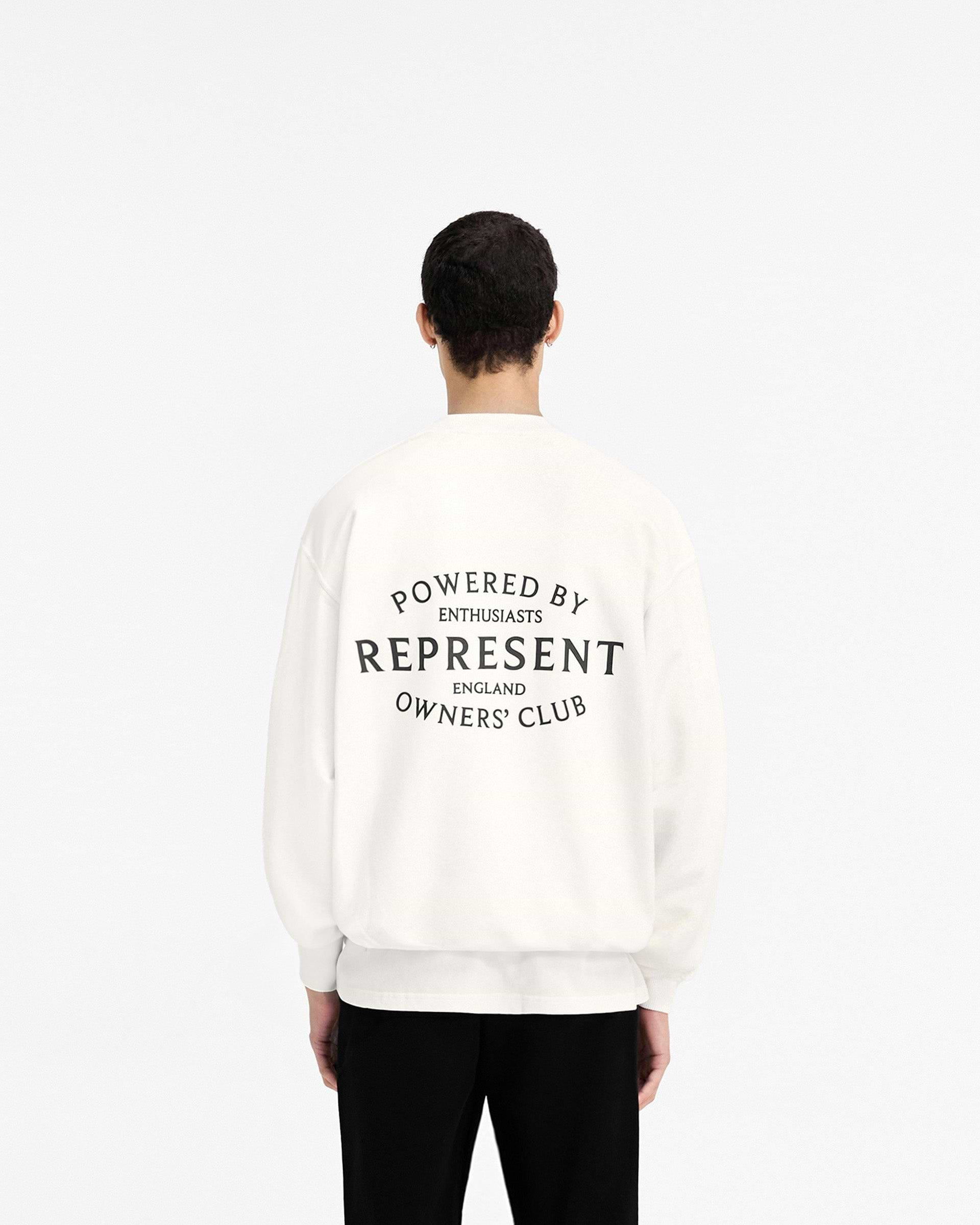 Represent Owners Club Stamp Sweater - Flat White