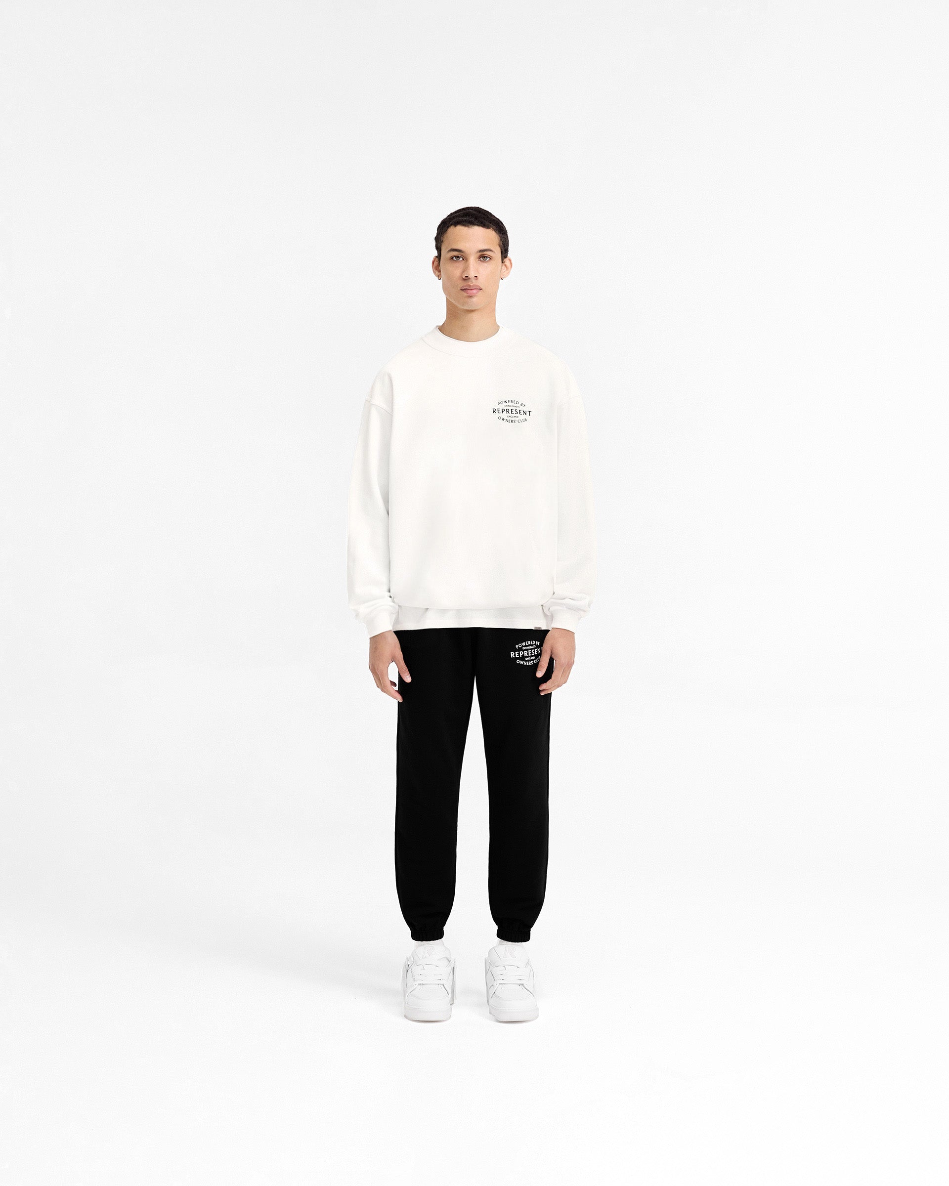 Represent Owners Club Stamp Sweater - Flat White