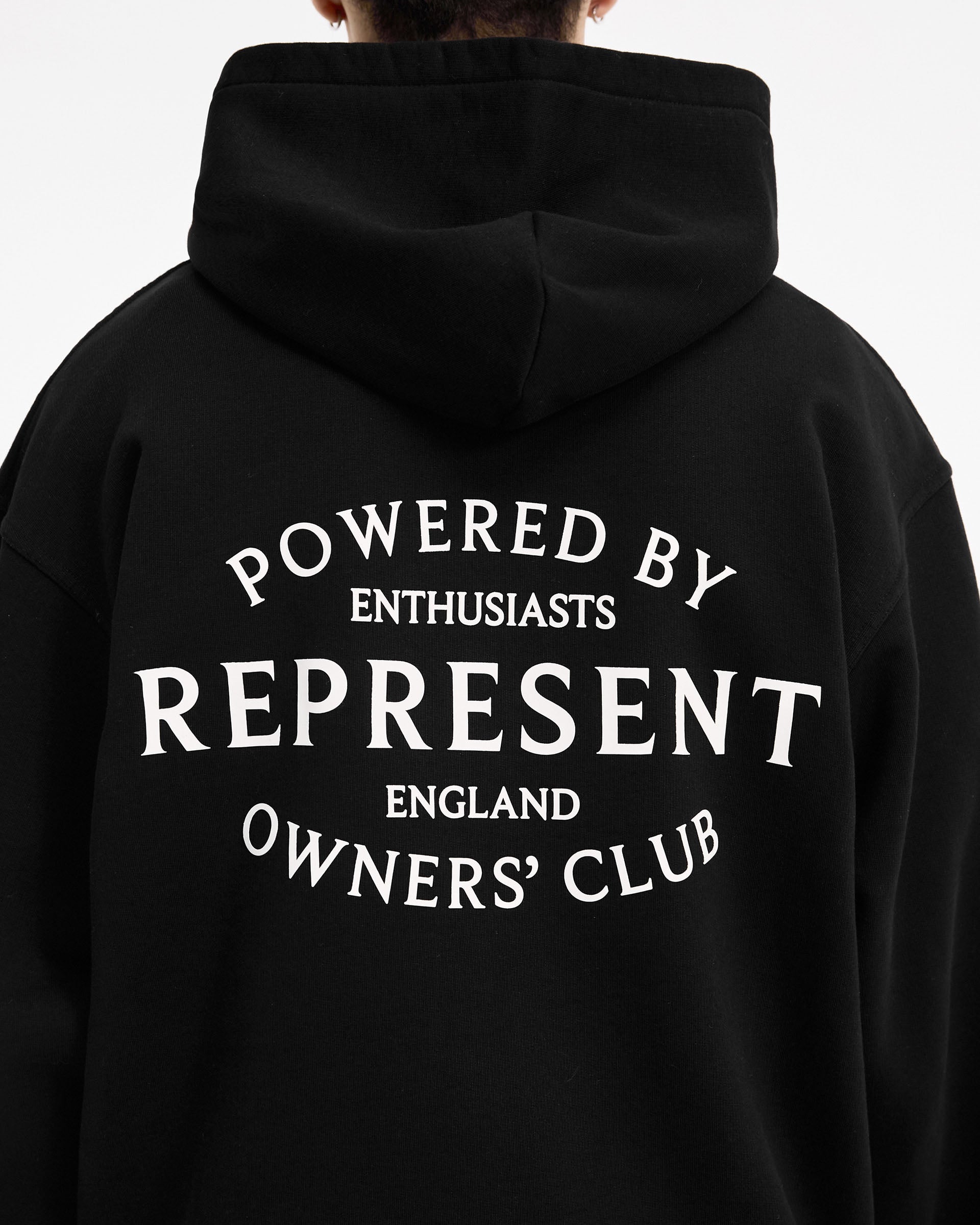 【REPRESENT】OWNERS CLUB STAMP スタンプ フーディー パーカー Jet Black Hoodie | Stamp Owners' Club | REPRESENT