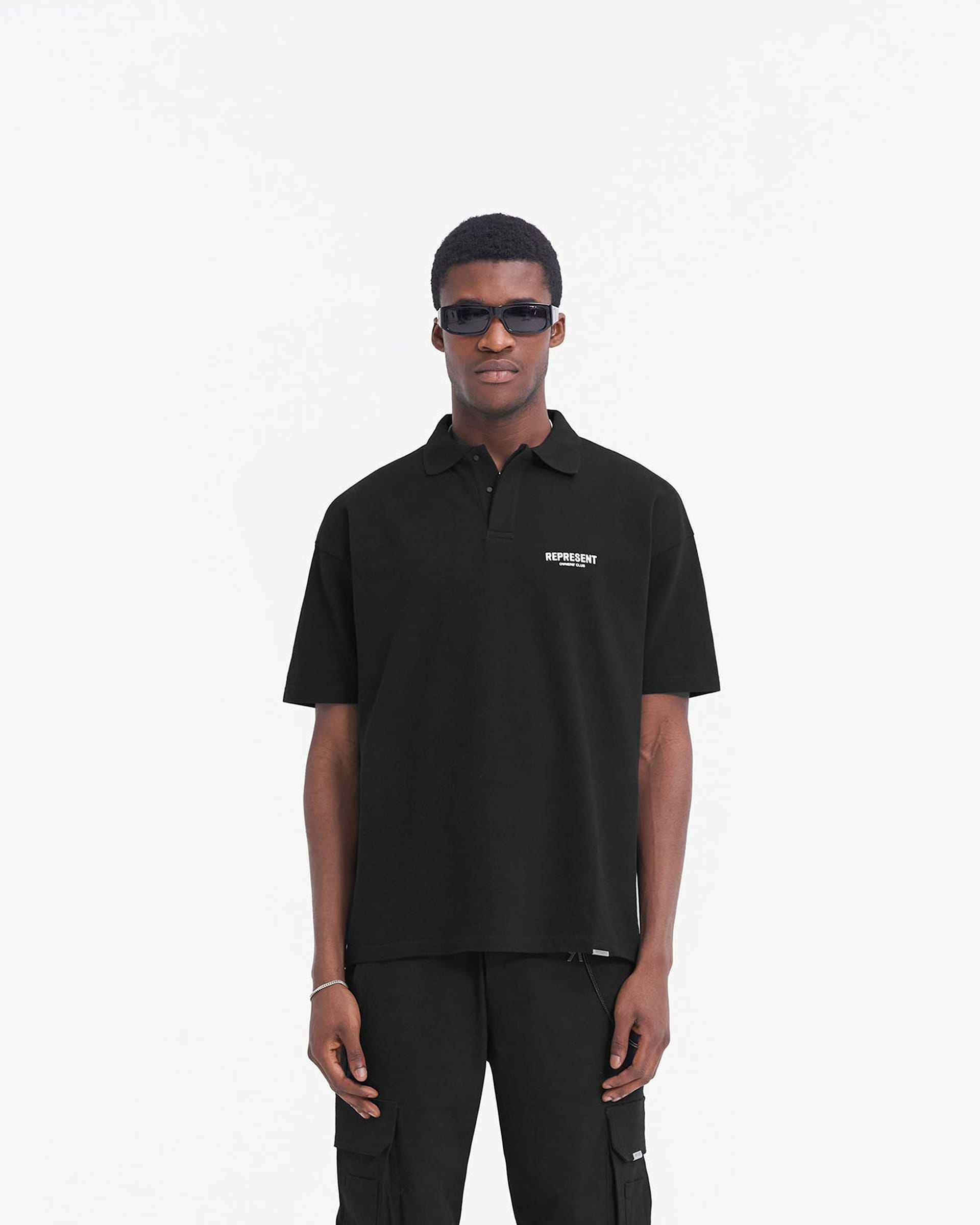 Represent Owners Club Polo Shirt - Black