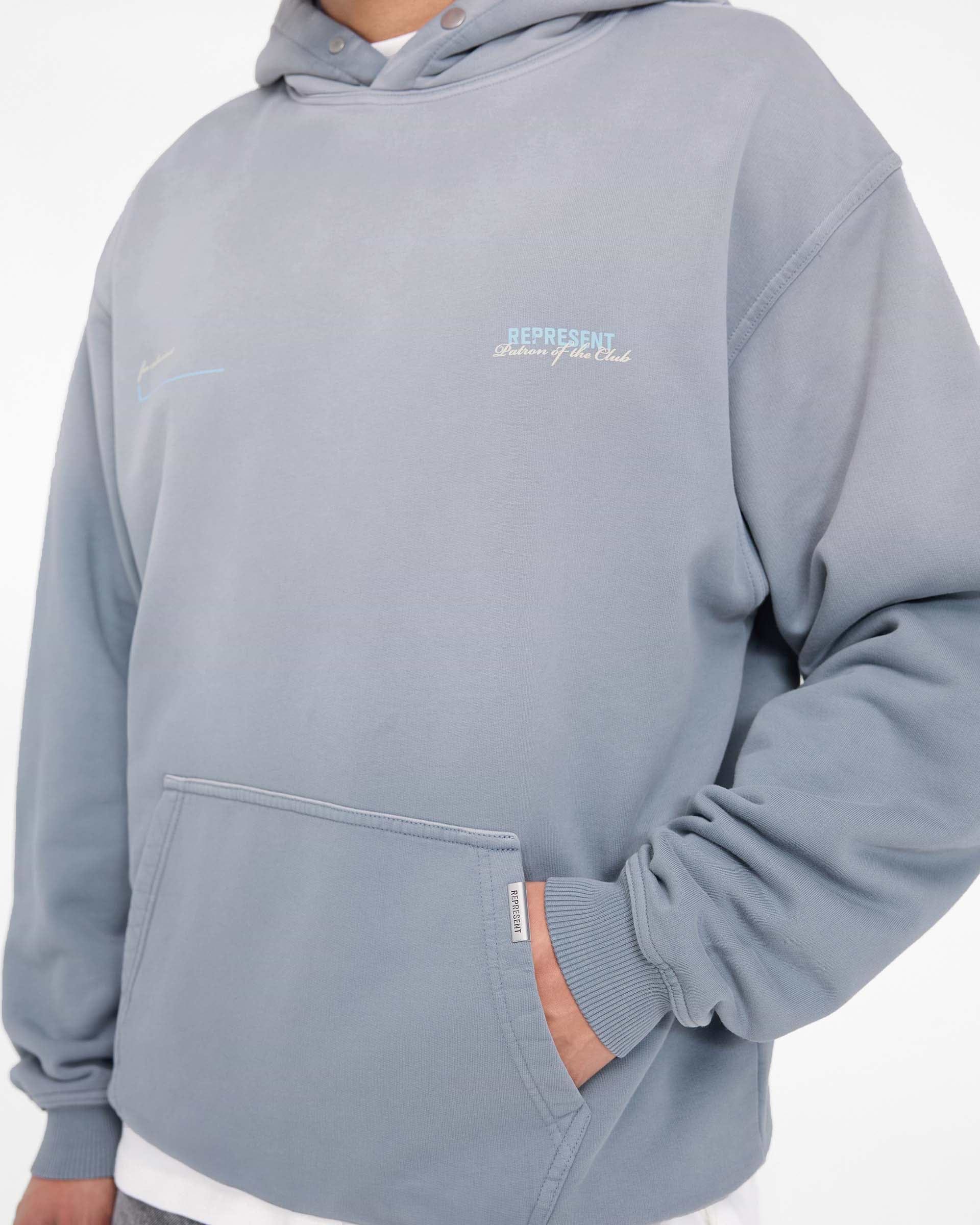 Washed Grey Hoodie | Patron of the Club | REPRESENT