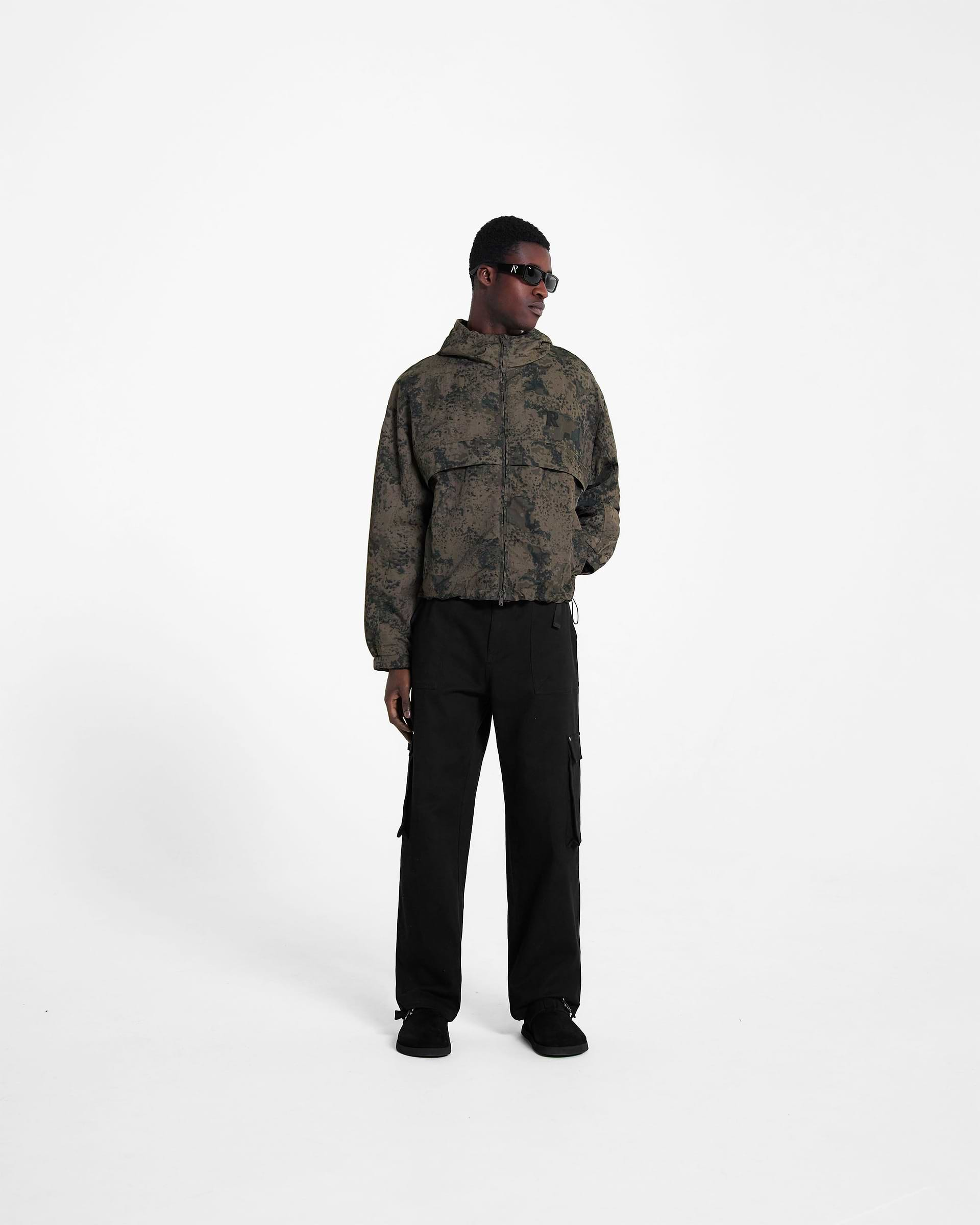 Hooded Track Jacket - Camo