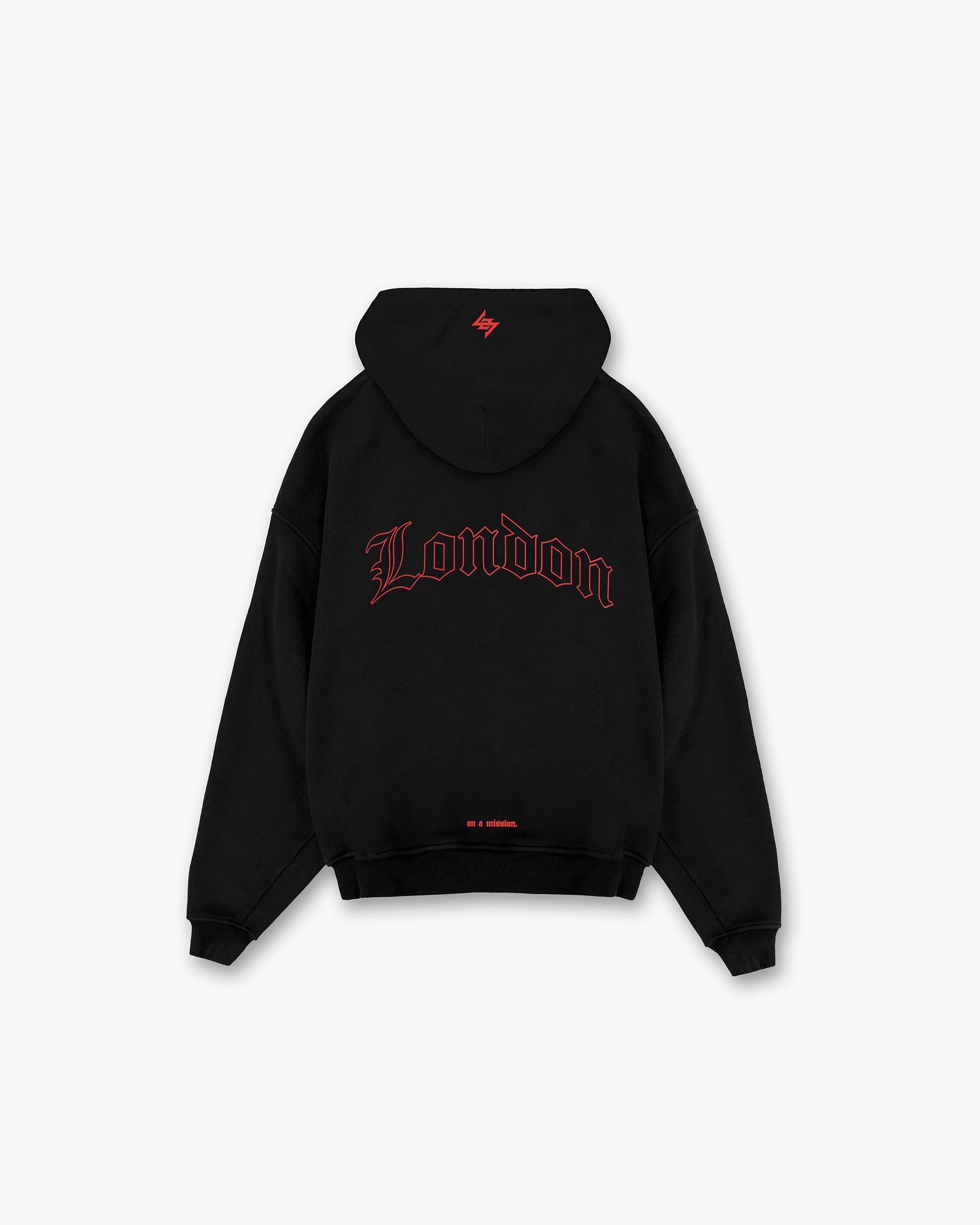 247 London Oversized Hoodie - Black