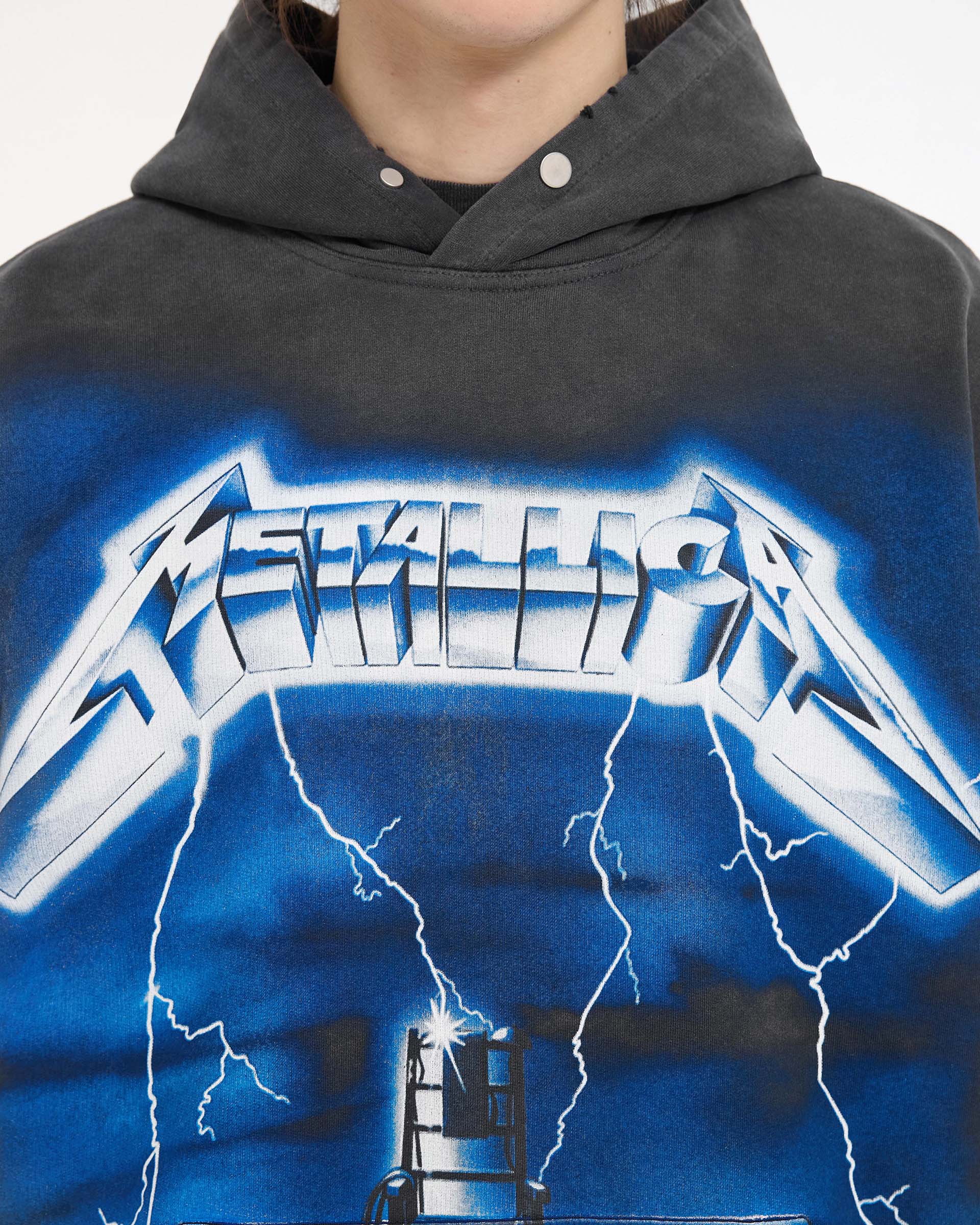 Metallica Ride The Lightning Hoodie | Vintage Grey | REPRESENT