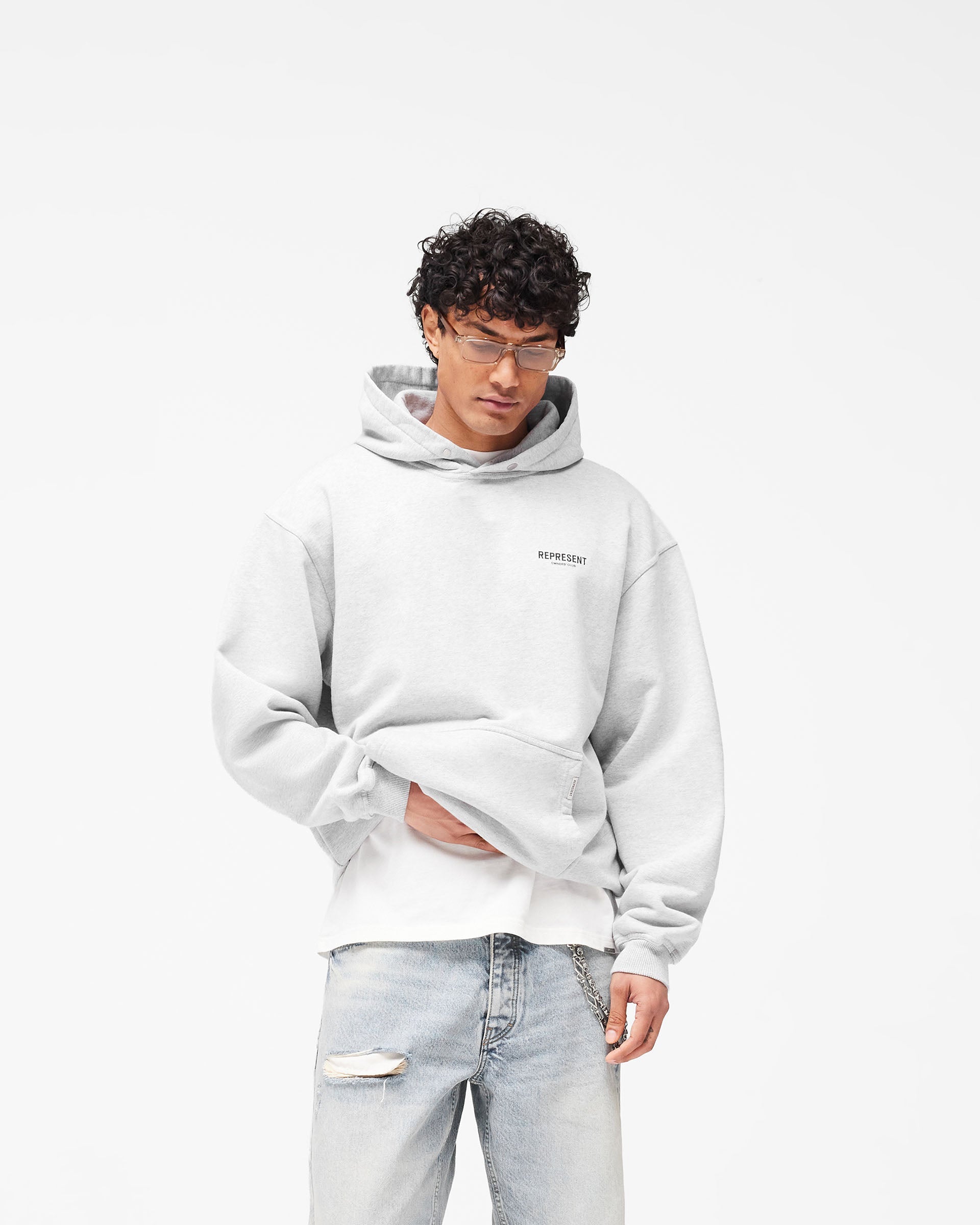 Represent Owners Club Hoodie - Ash Grey