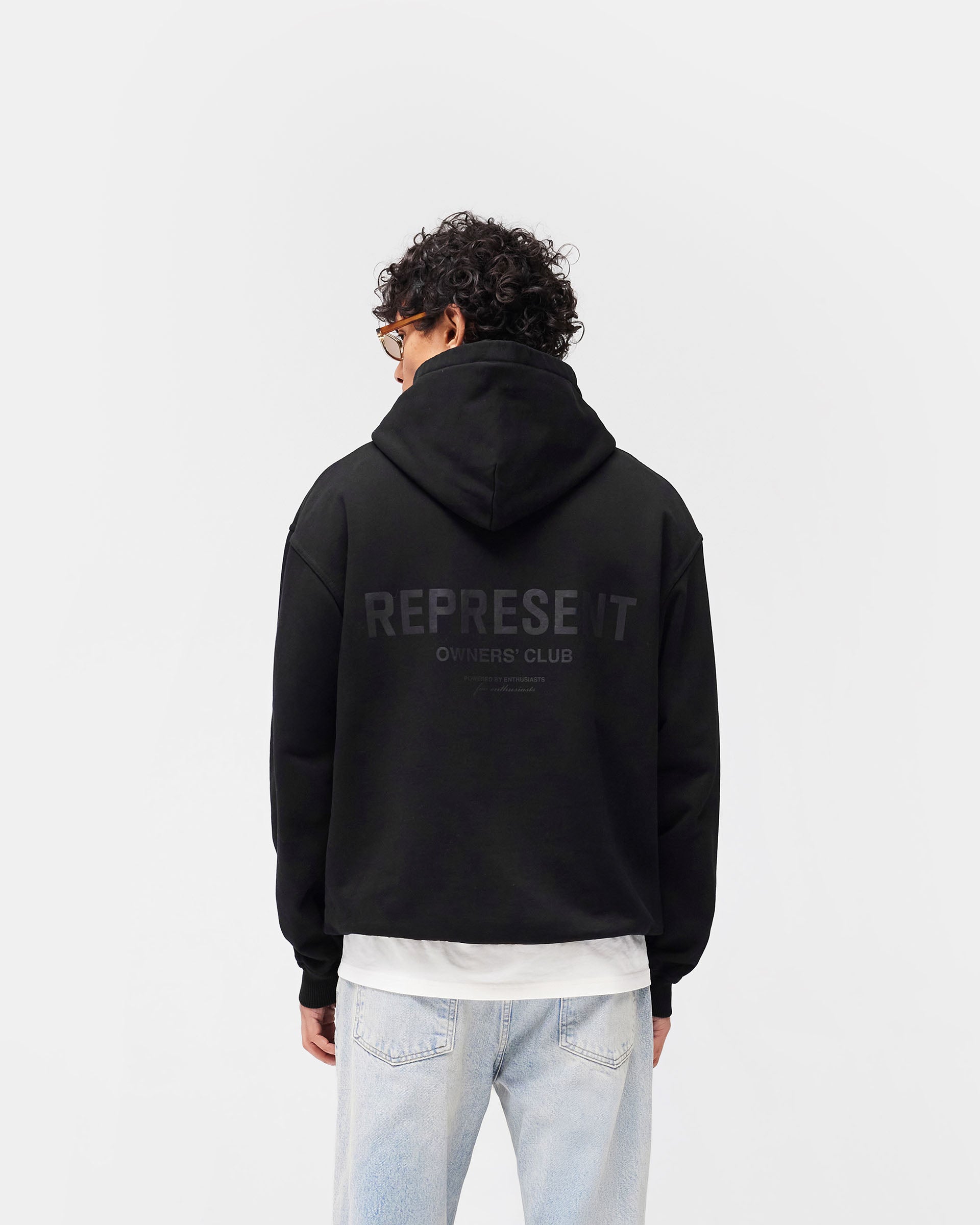 Represent Owners Club Hoodie - Black Matte