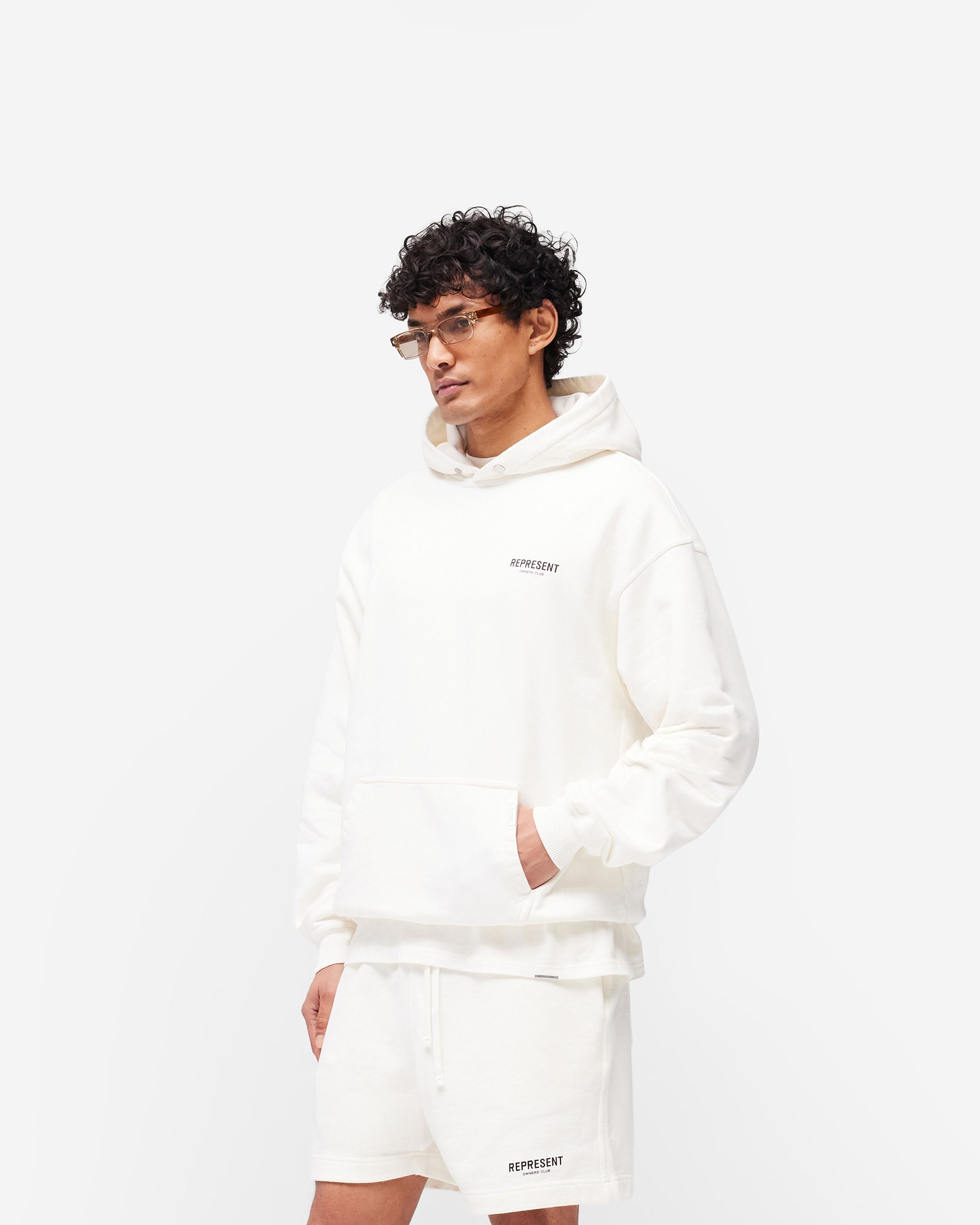 Represent Owners Club Hoodie - Flat White