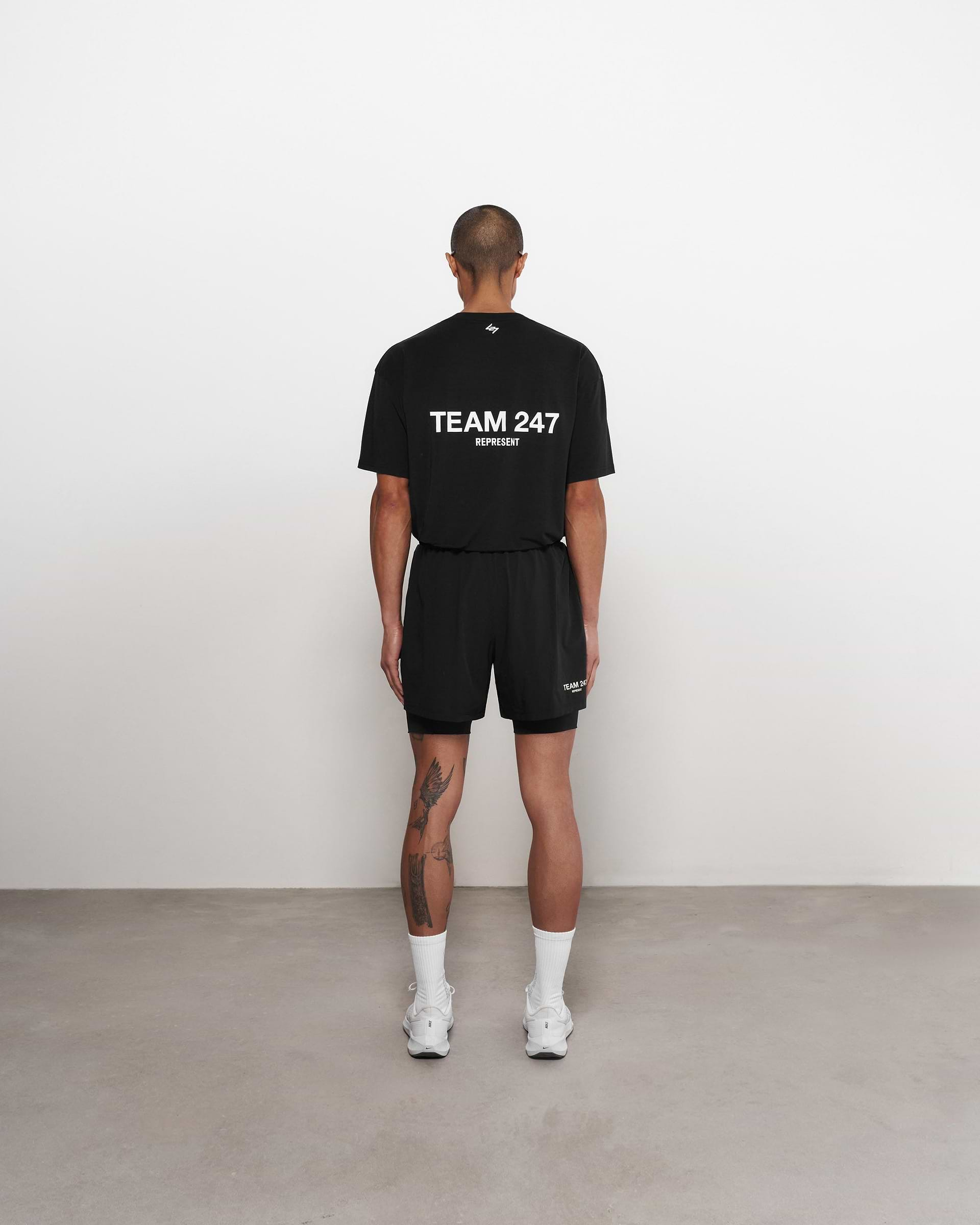 Team 247 2-In-1 Shorts - Black