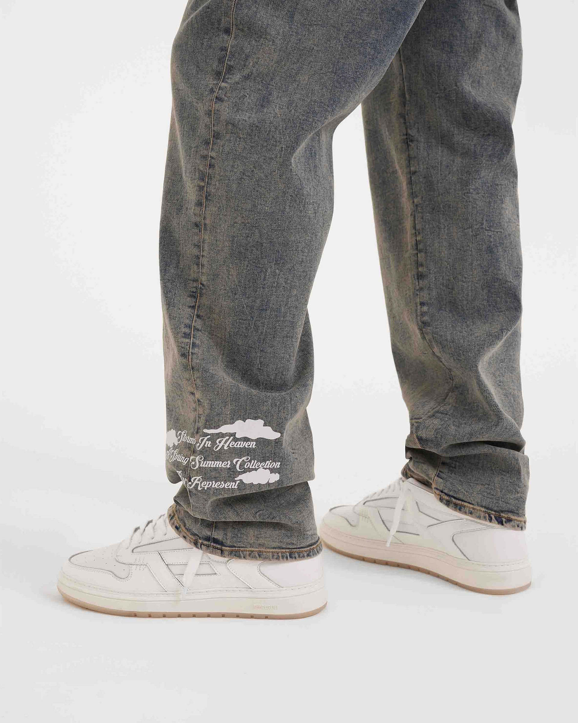 Storms in Heaven Denim - Blue Cream