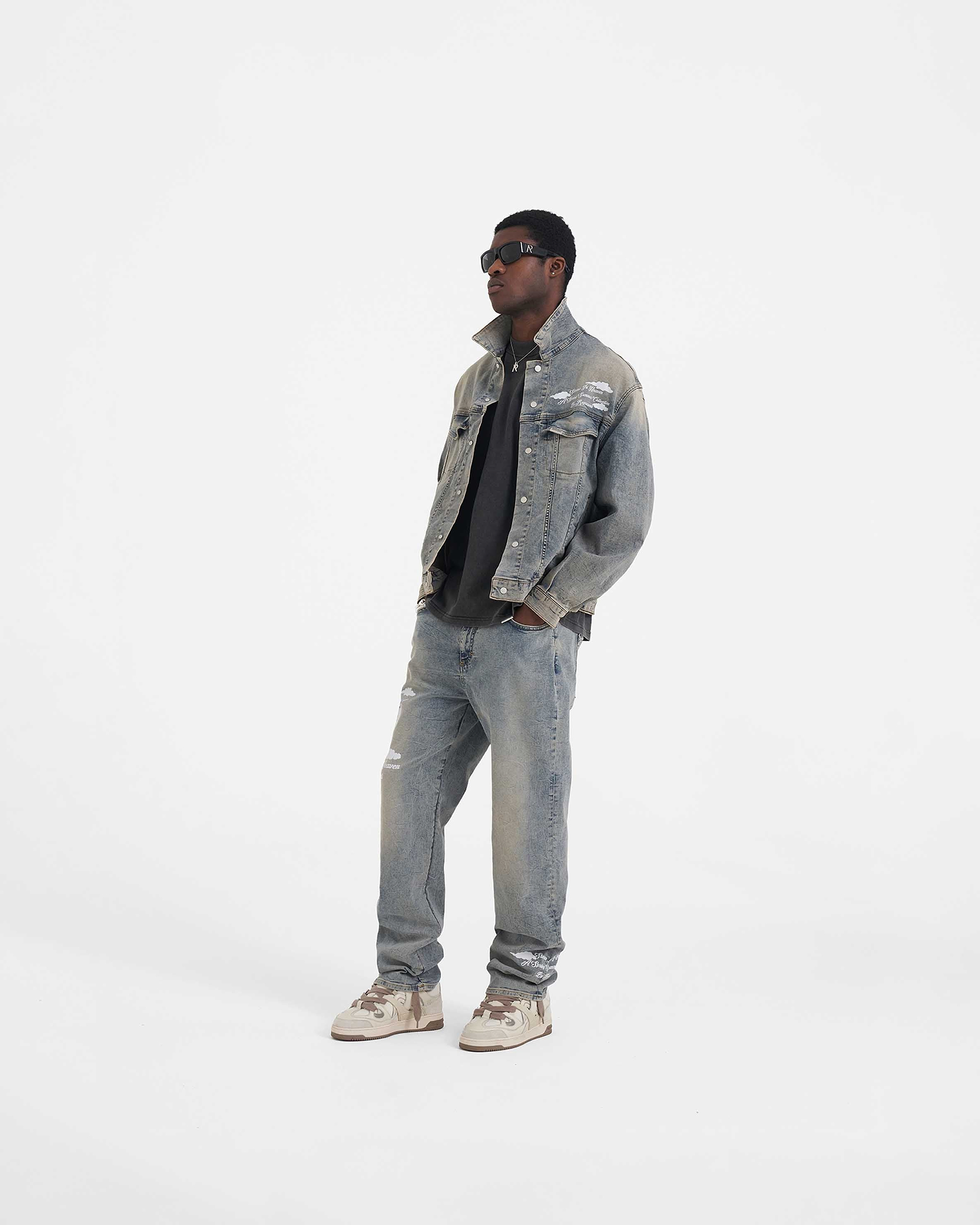 Storms in Heaven Denim - Blue Cream