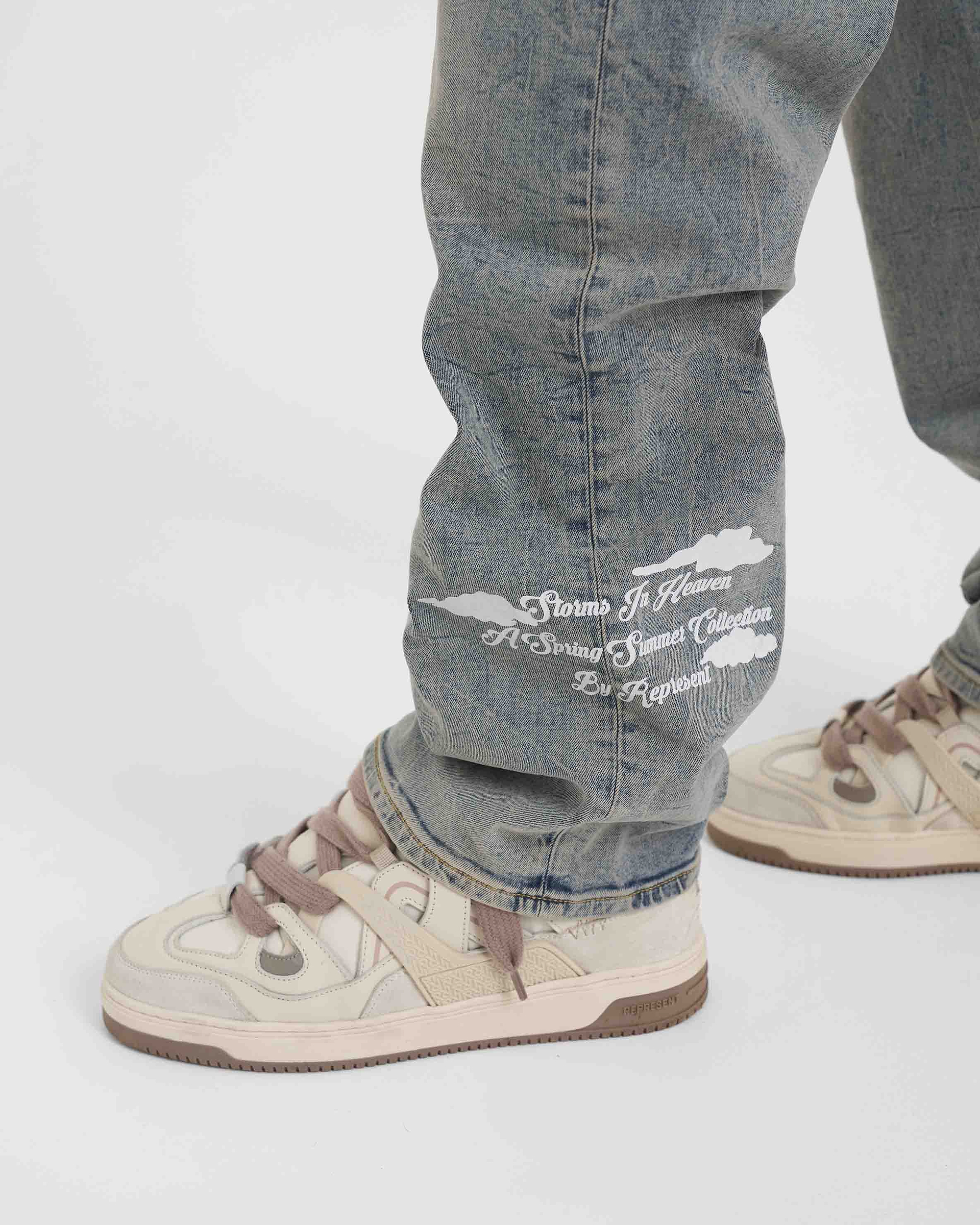 Storms in Heaven Denim - Blue Cream